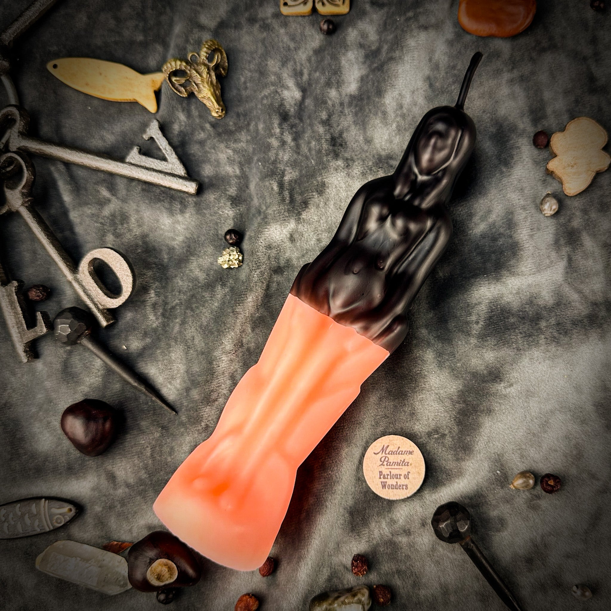 Beeswax Reversing Female Figural Spell Candle