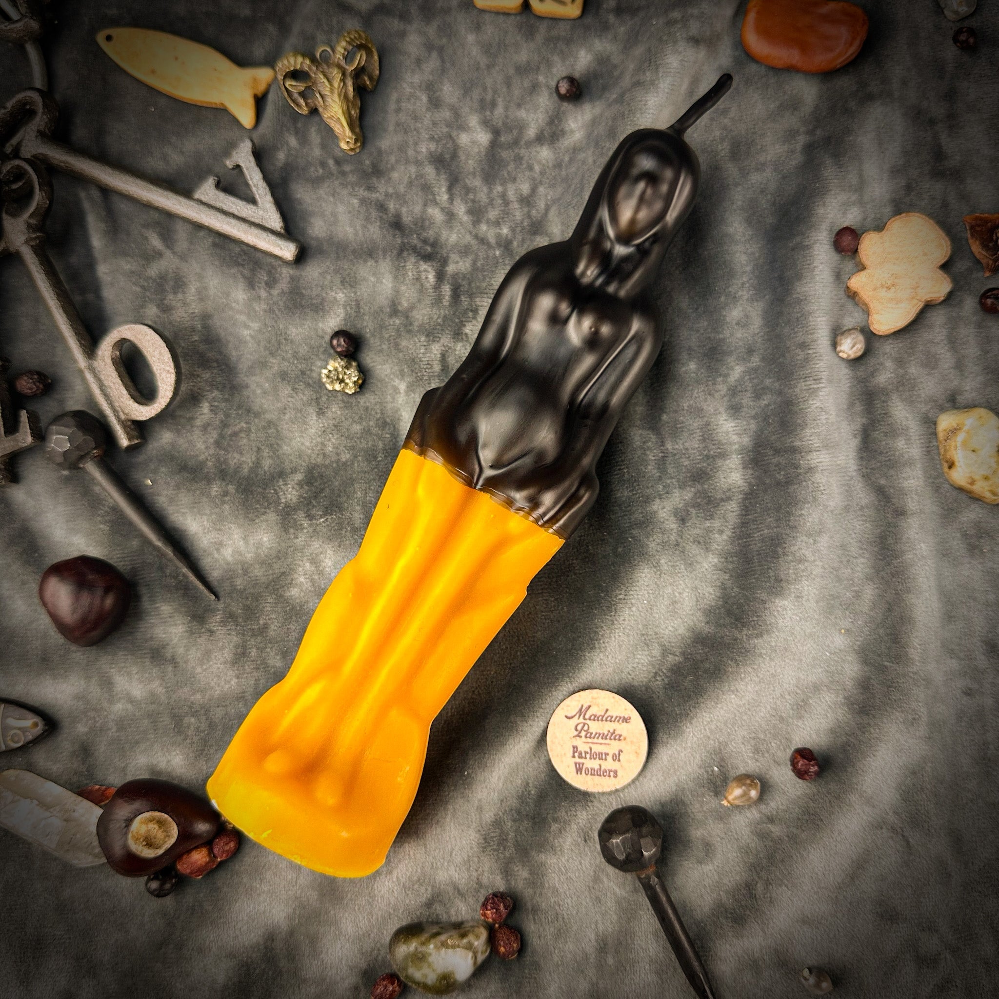 Beeswax Reversing Female Figural Spell Candle