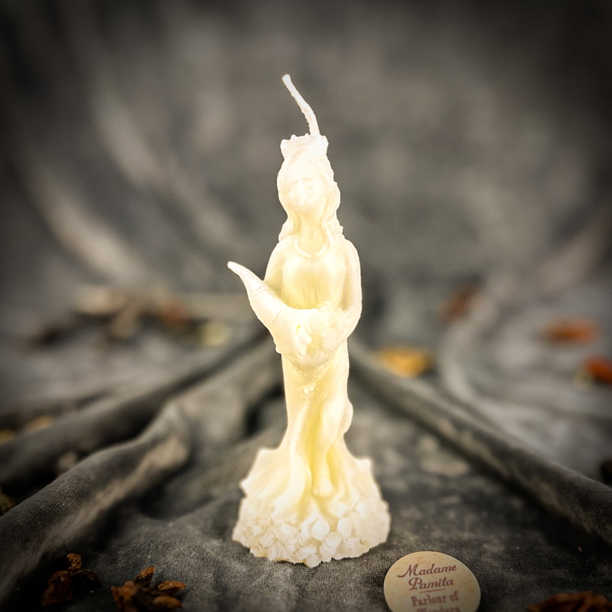 Beeswax Fortuna Goddess of Luck Spell Candle
