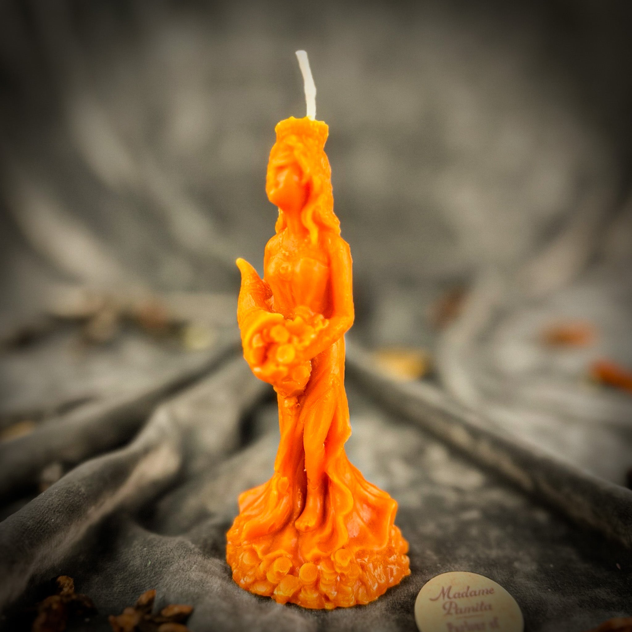 Beeswax Fortuna Goddess of Luck Spell Candle