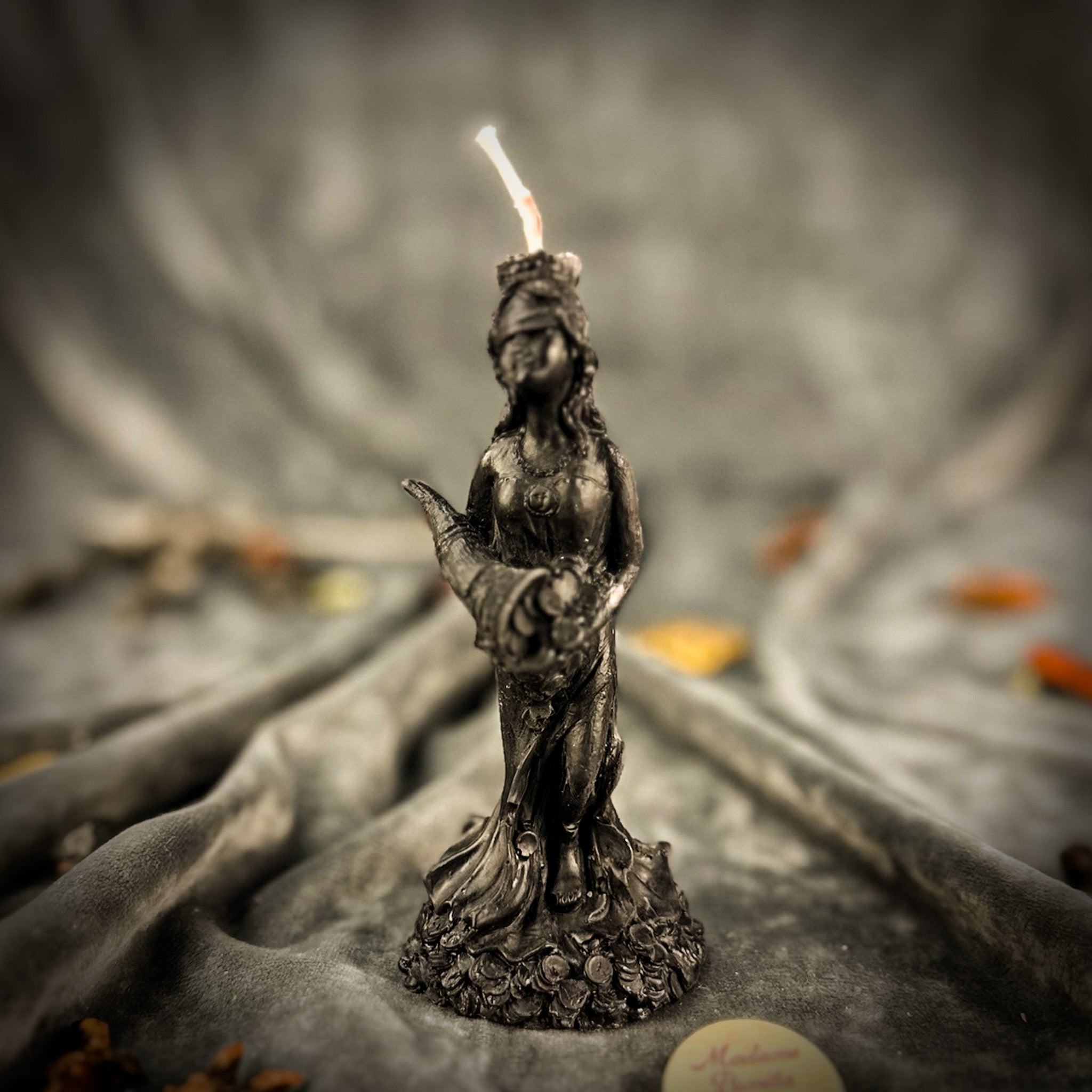 Beeswax Fortuna Goddess of Luck Spell Candle