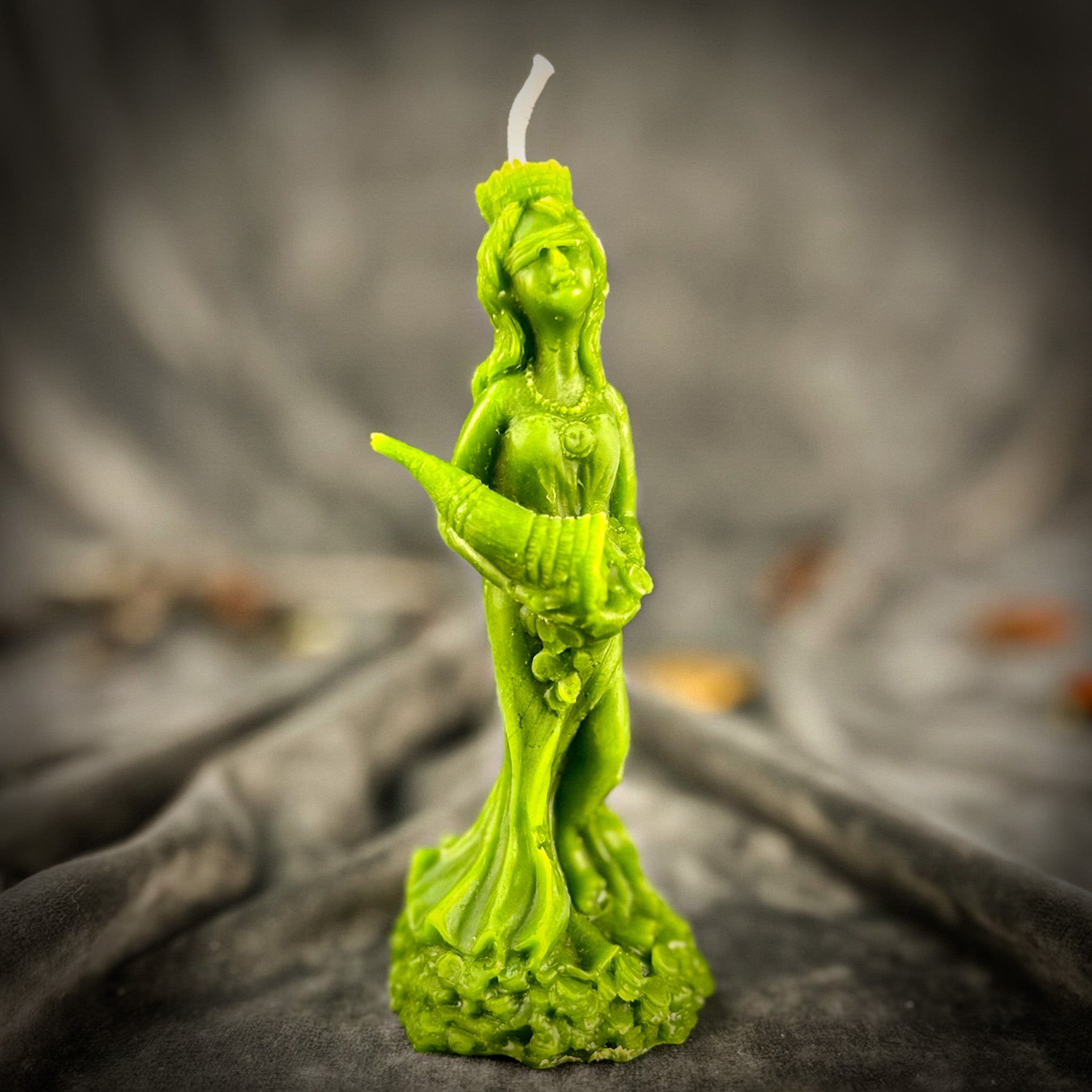 Beeswax Fortuna Goddess of Luck Spell Candle