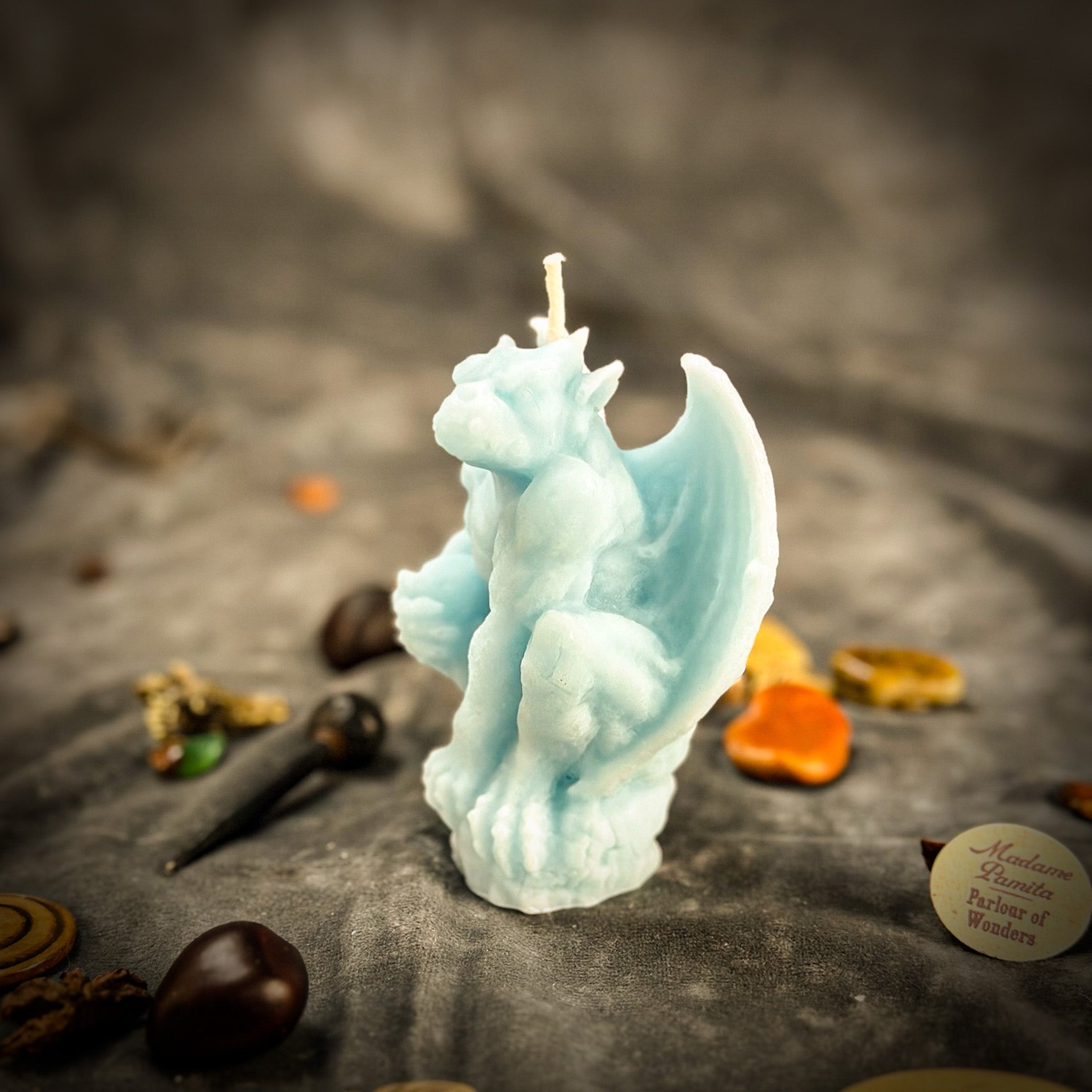 Beeswax Gargoyle Guardian Spell Candle