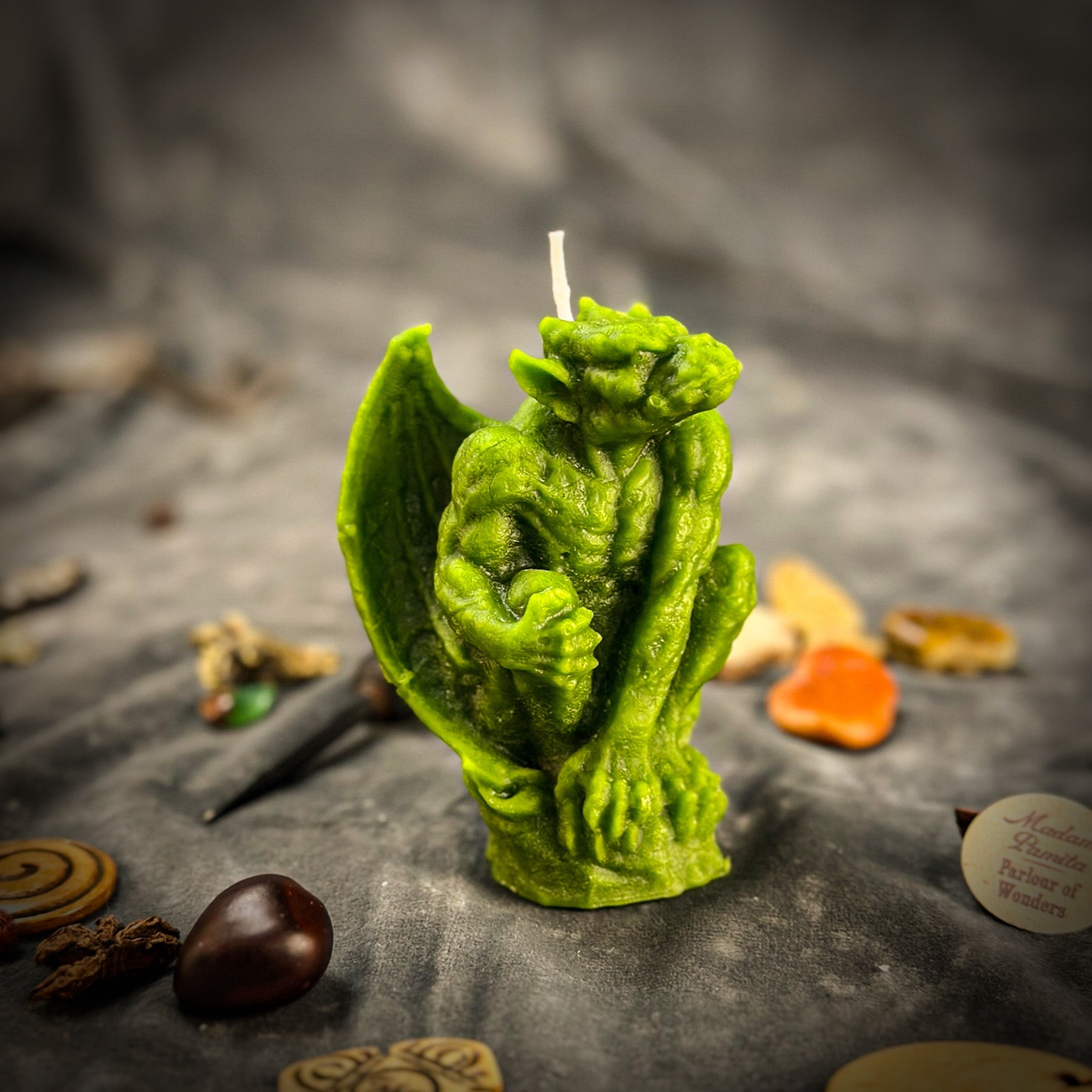 Beeswax Gargoyle Guardian Spell Candle