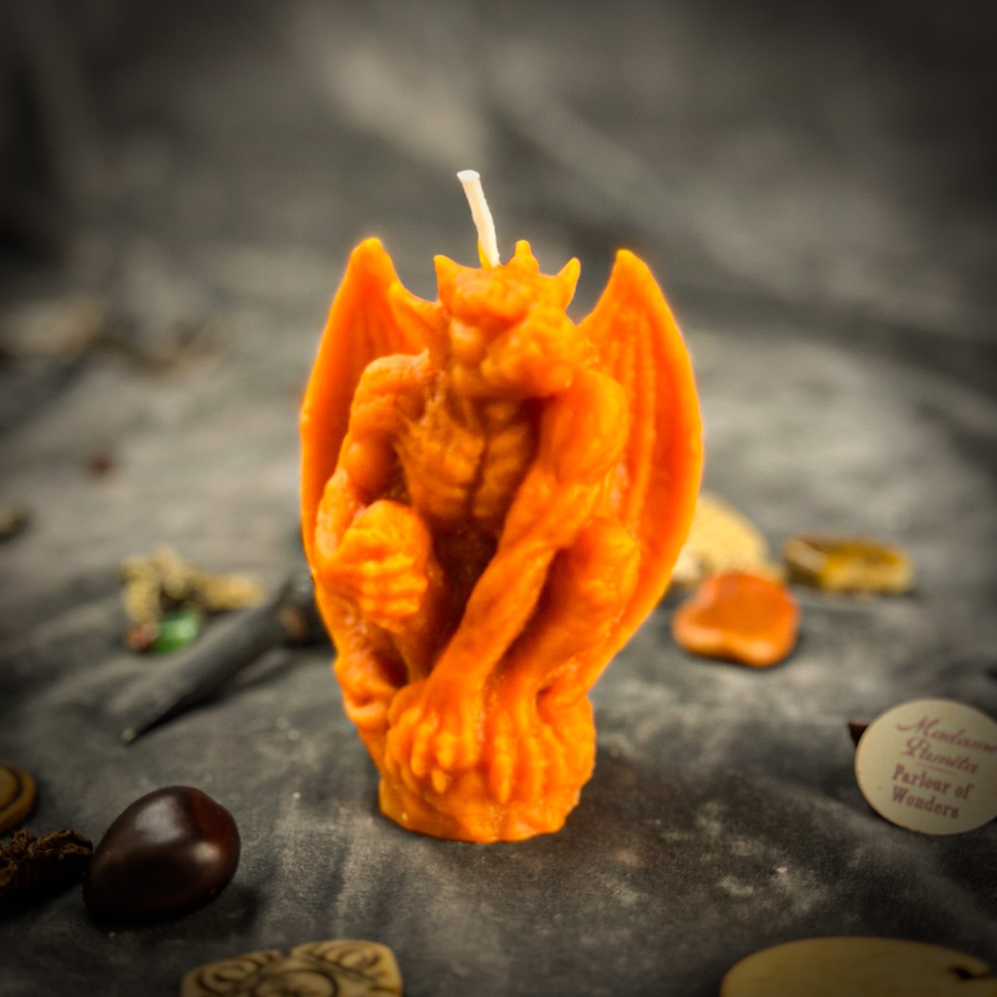 Beeswax Gargoyle Guardian Spell Candle