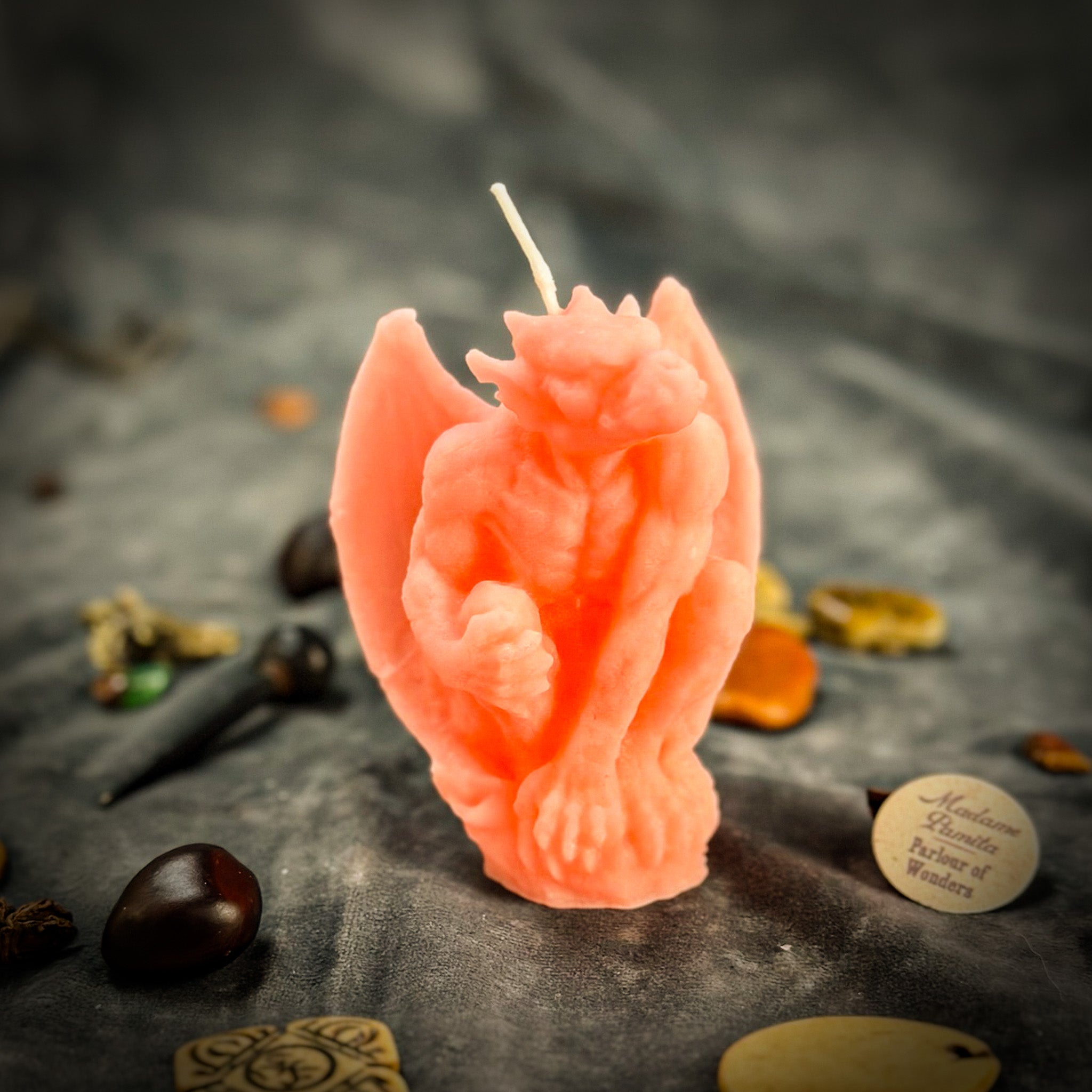 Beeswax Gargoyle Guardian Spell Candle