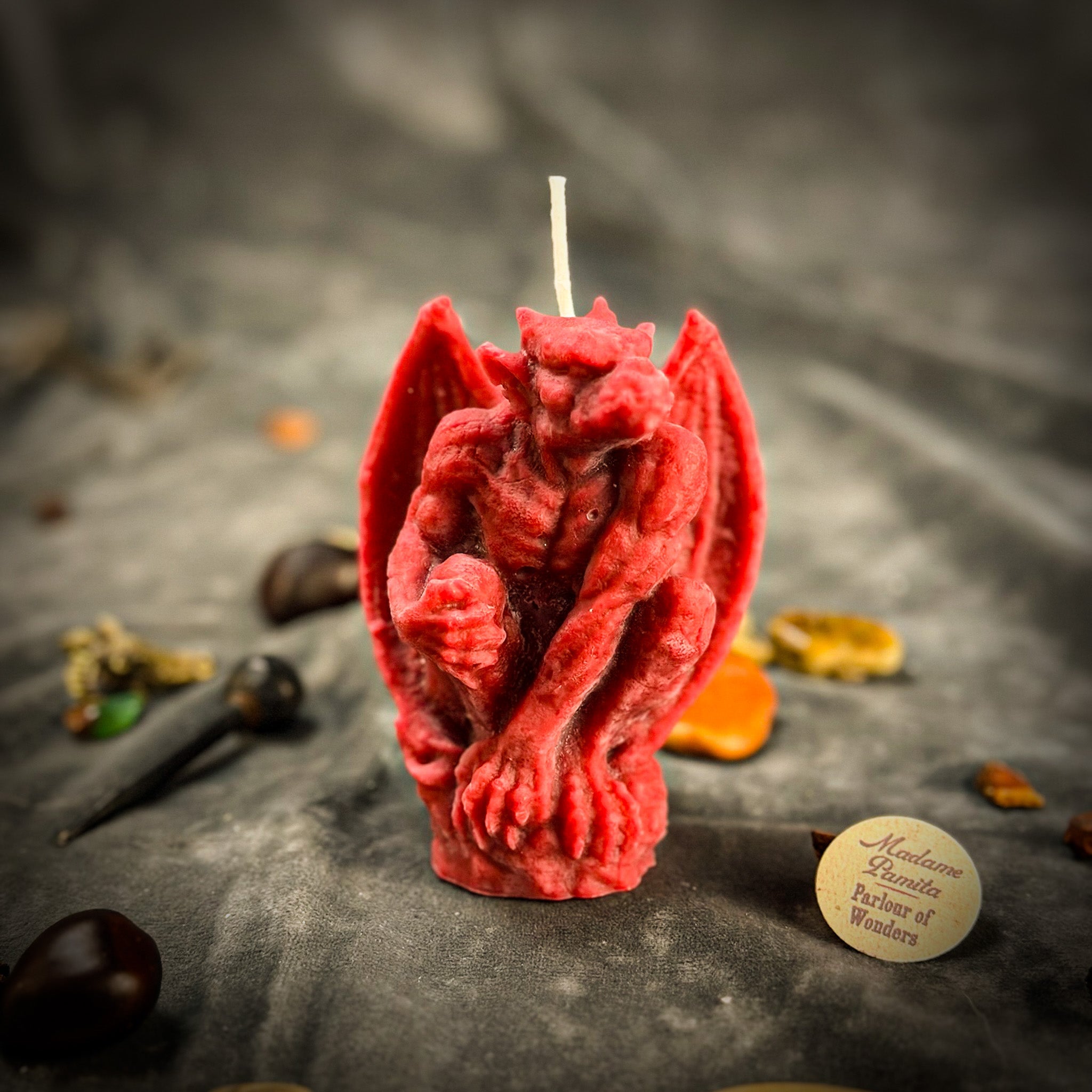 Beeswax Gargoyle Guardian Spell Candle