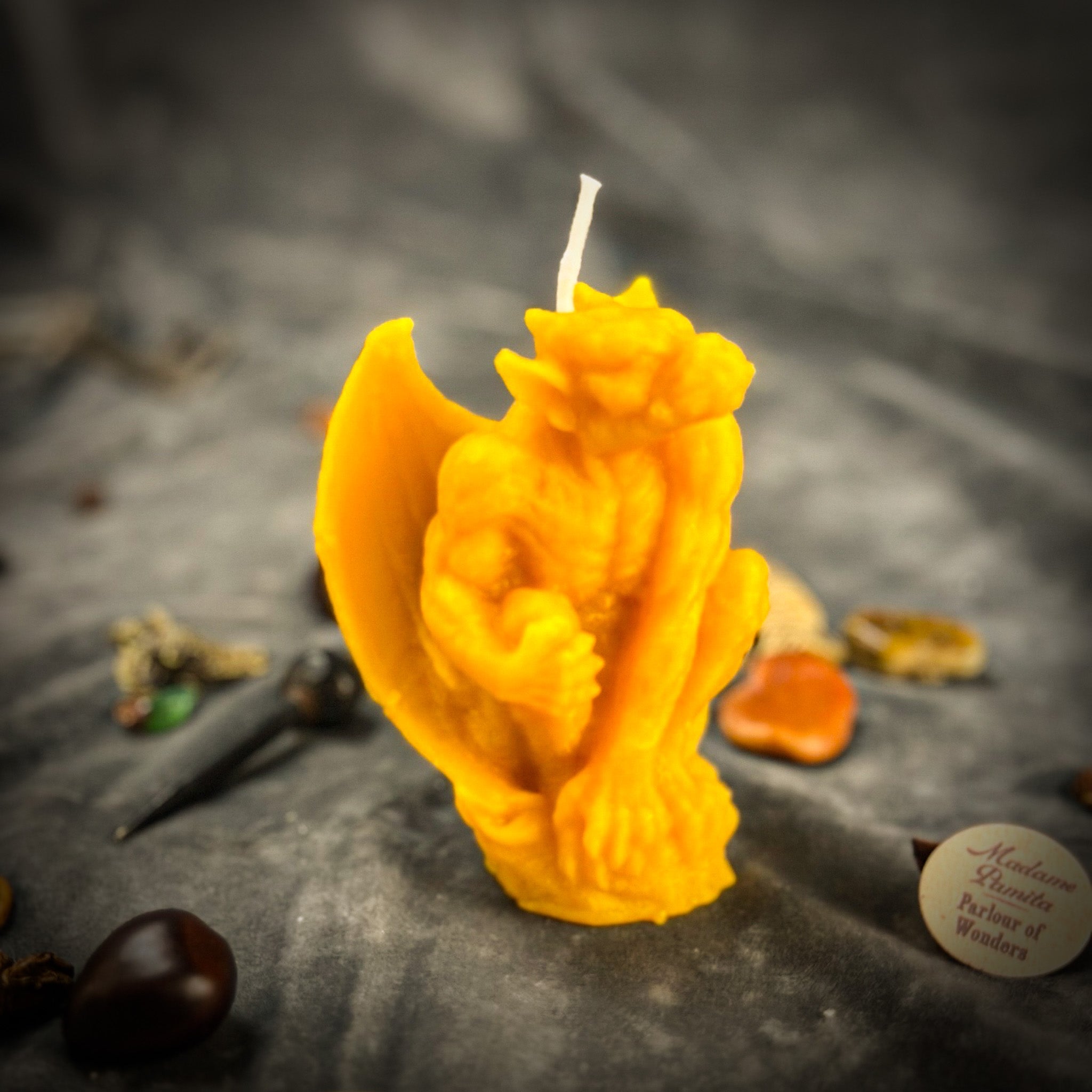 Beeswax Gargoyle Guardian Spell Candle