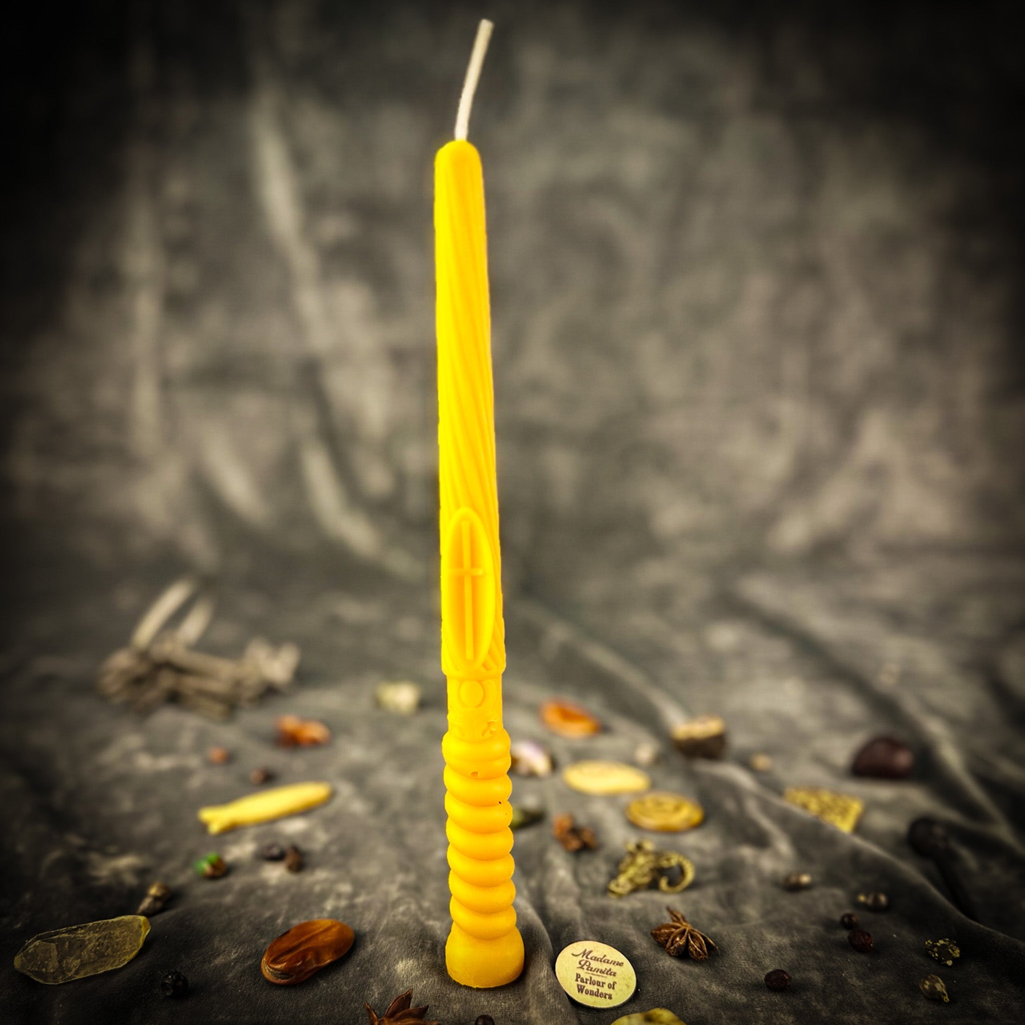 Beeswax Gromnica Candlemas Protection Taper Candle