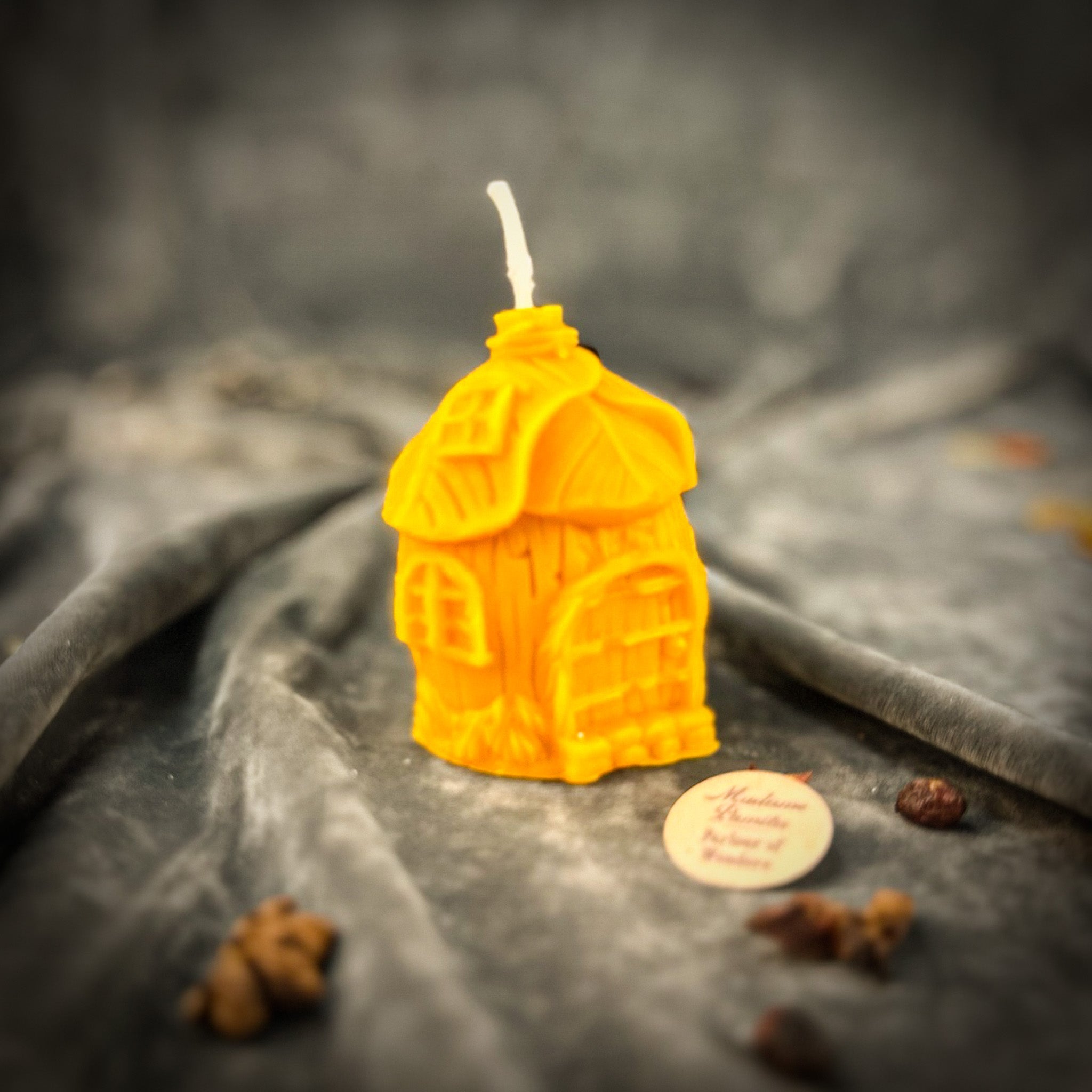 Beeswax Growing Abundance Fairy Hut Candle