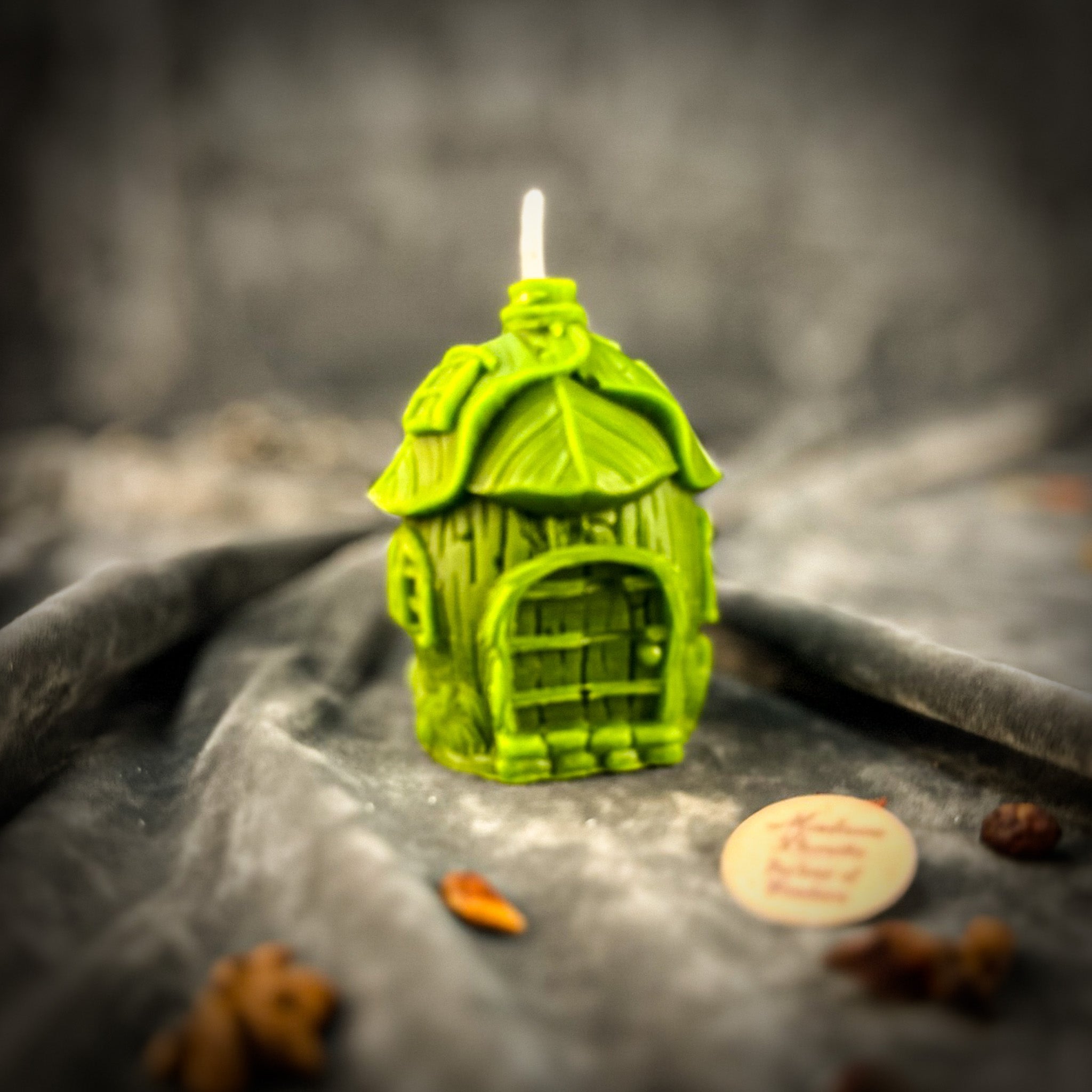 Beeswax Growing Abundance Fairy Hut Candle