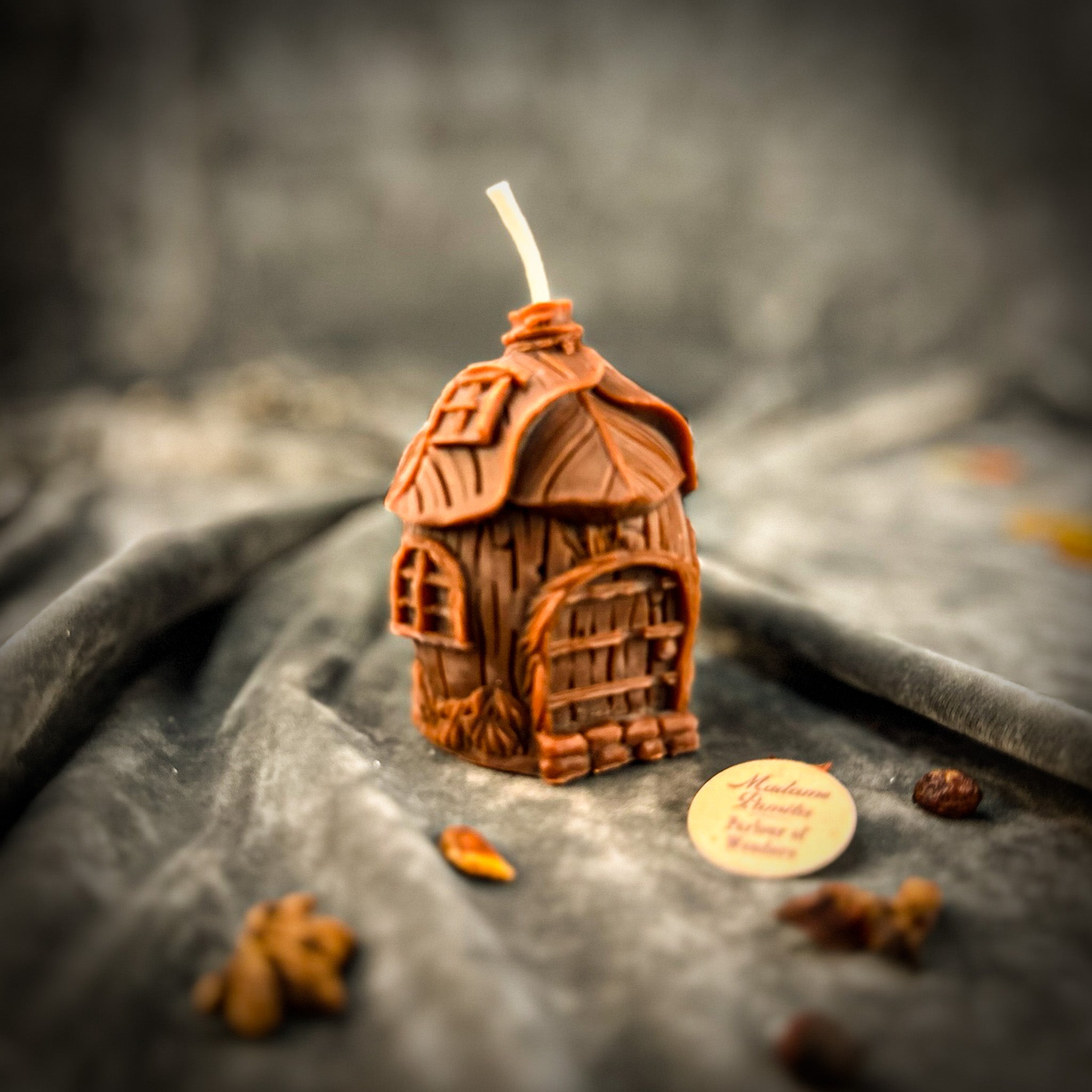 Beeswax Growing Abundance Fairy Hut Candle