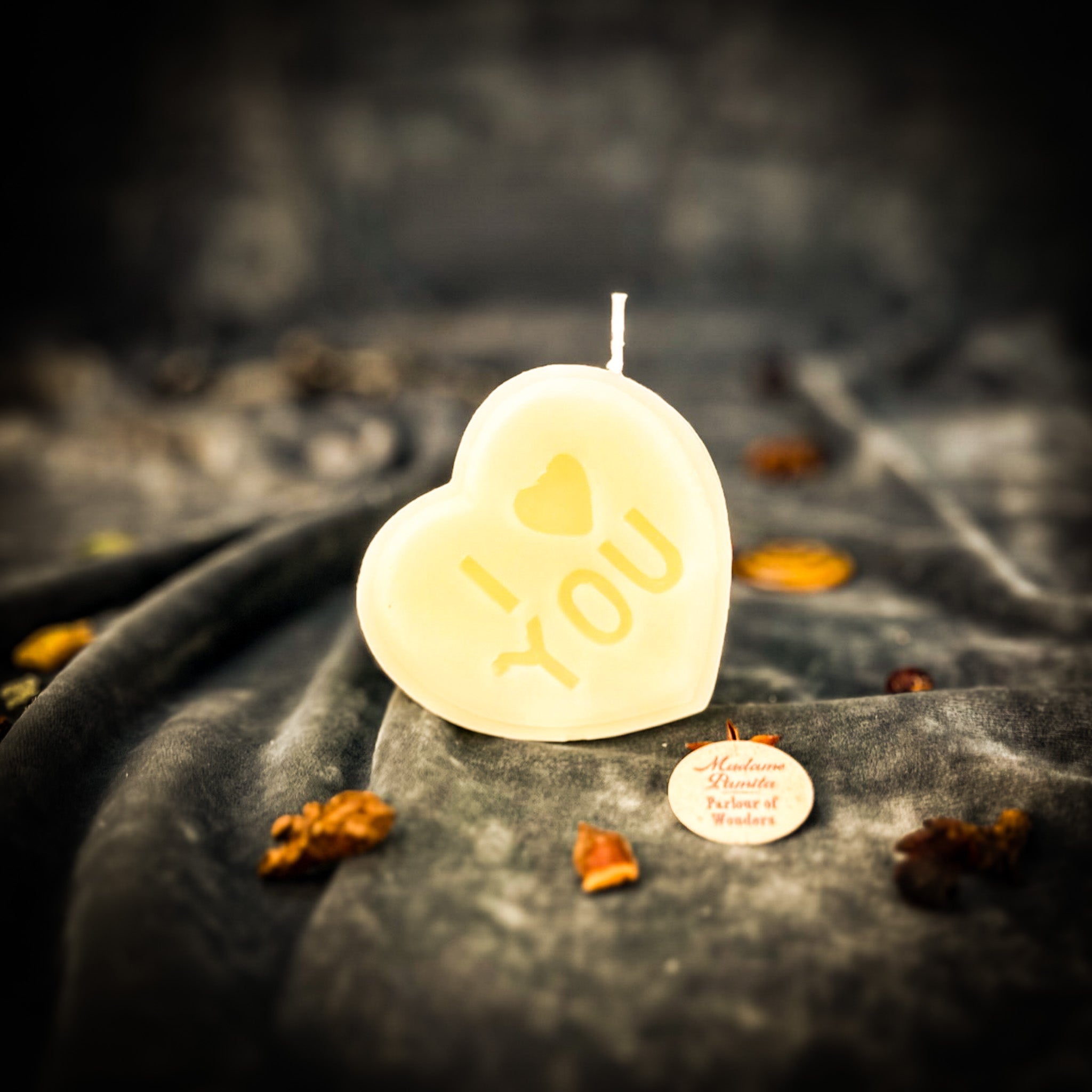 Beeswax I Love You Spell Candle - Sweet Romance Magic