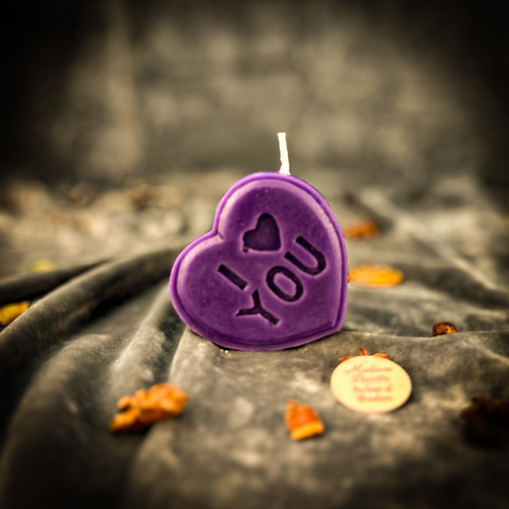Beeswax I Love You Spell Candle - Sweet Romance Magic