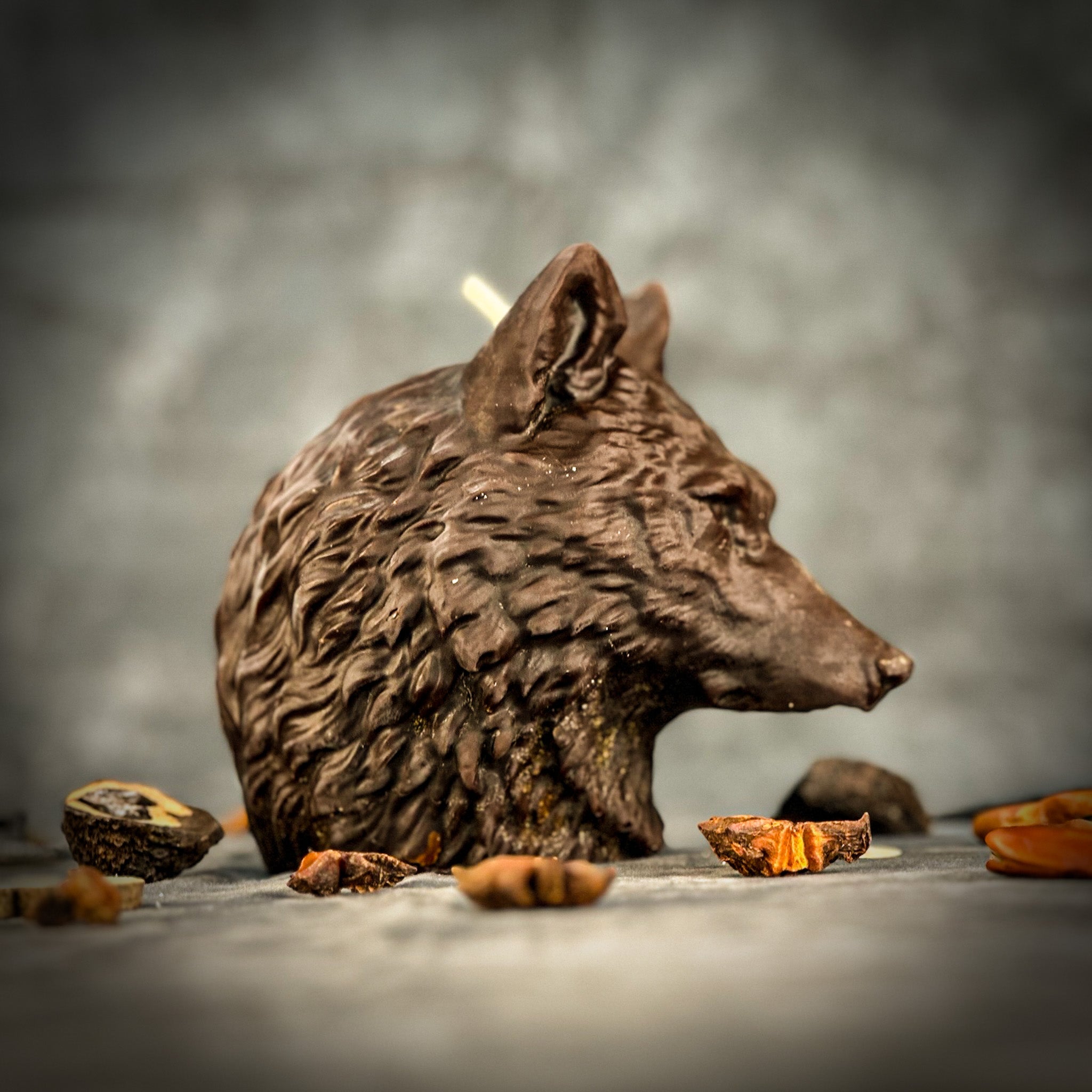 Beeswax Leader of The Pack Spell Candle - Confidence, Leadership & Wolf Magic