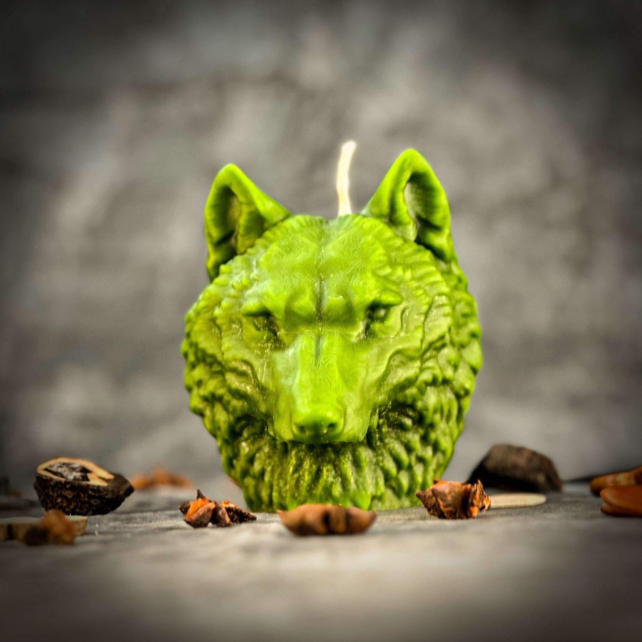 Beeswax Leader of The Pack Spell Candle - Confidence, Leadership & Wolf Magic