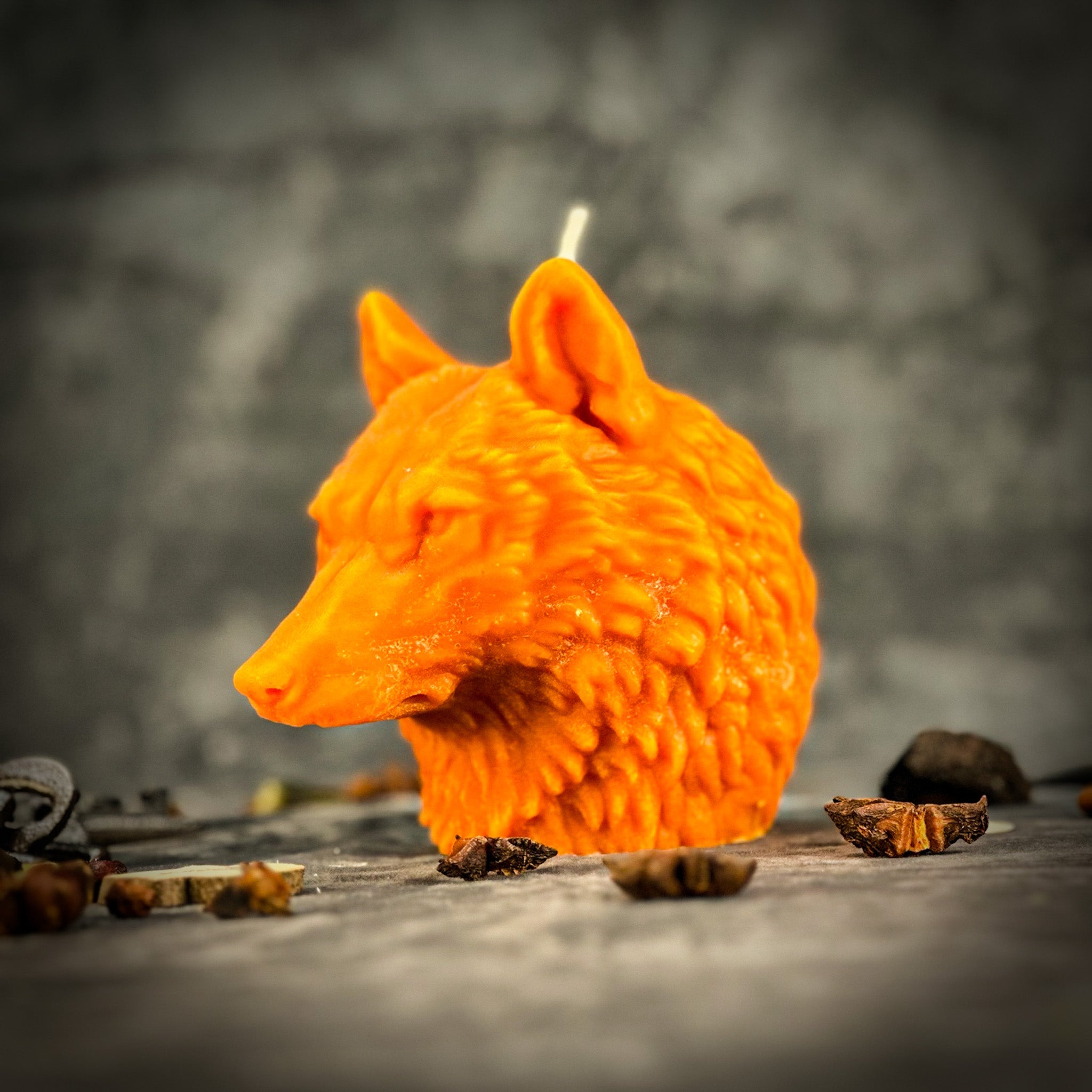 Beeswax Leader of The Pack Spell Candle - Confidence, Leadership & Wolf Magic