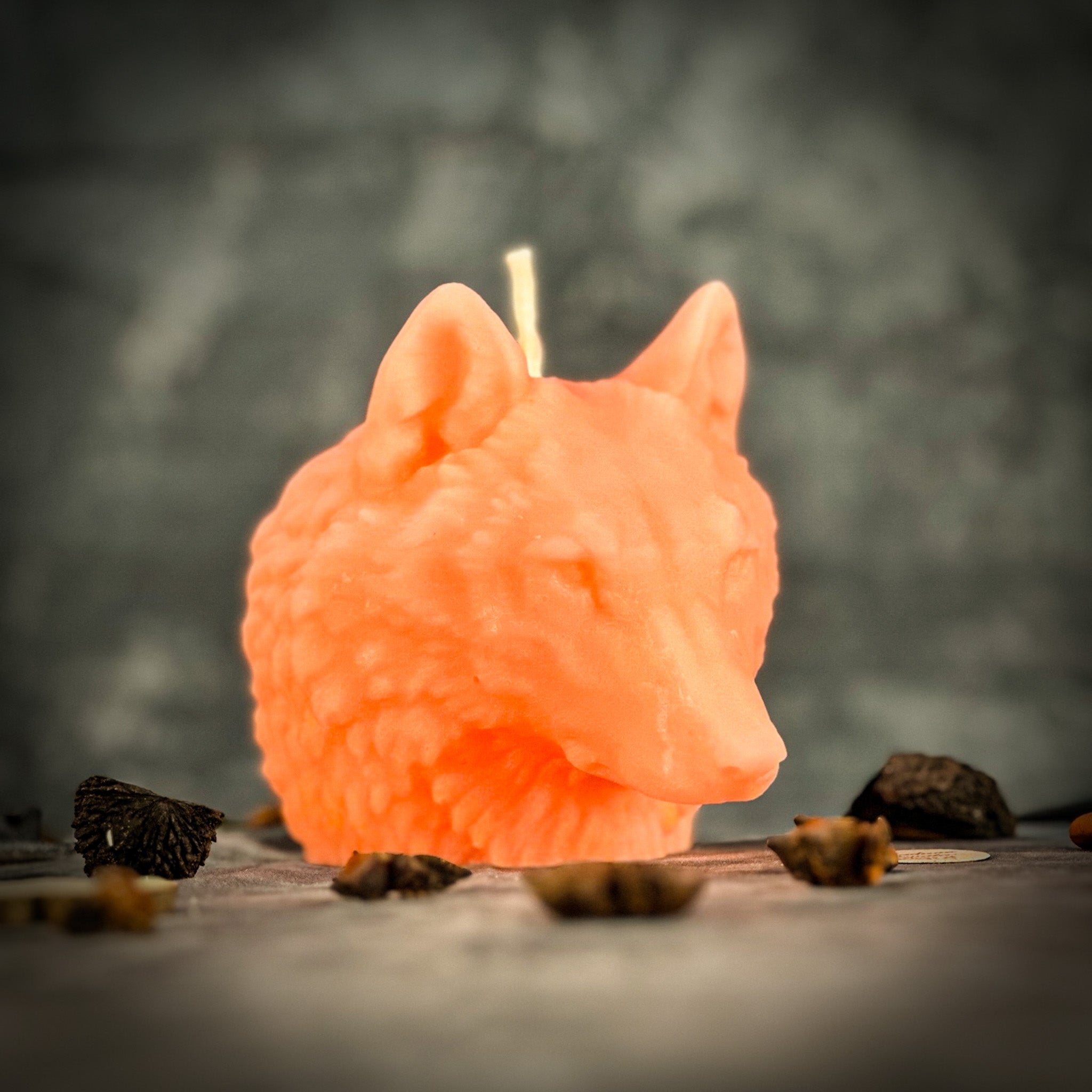 Beeswax Leader of The Pack Spell Candle - Confidence, Leadership & Wolf Magic