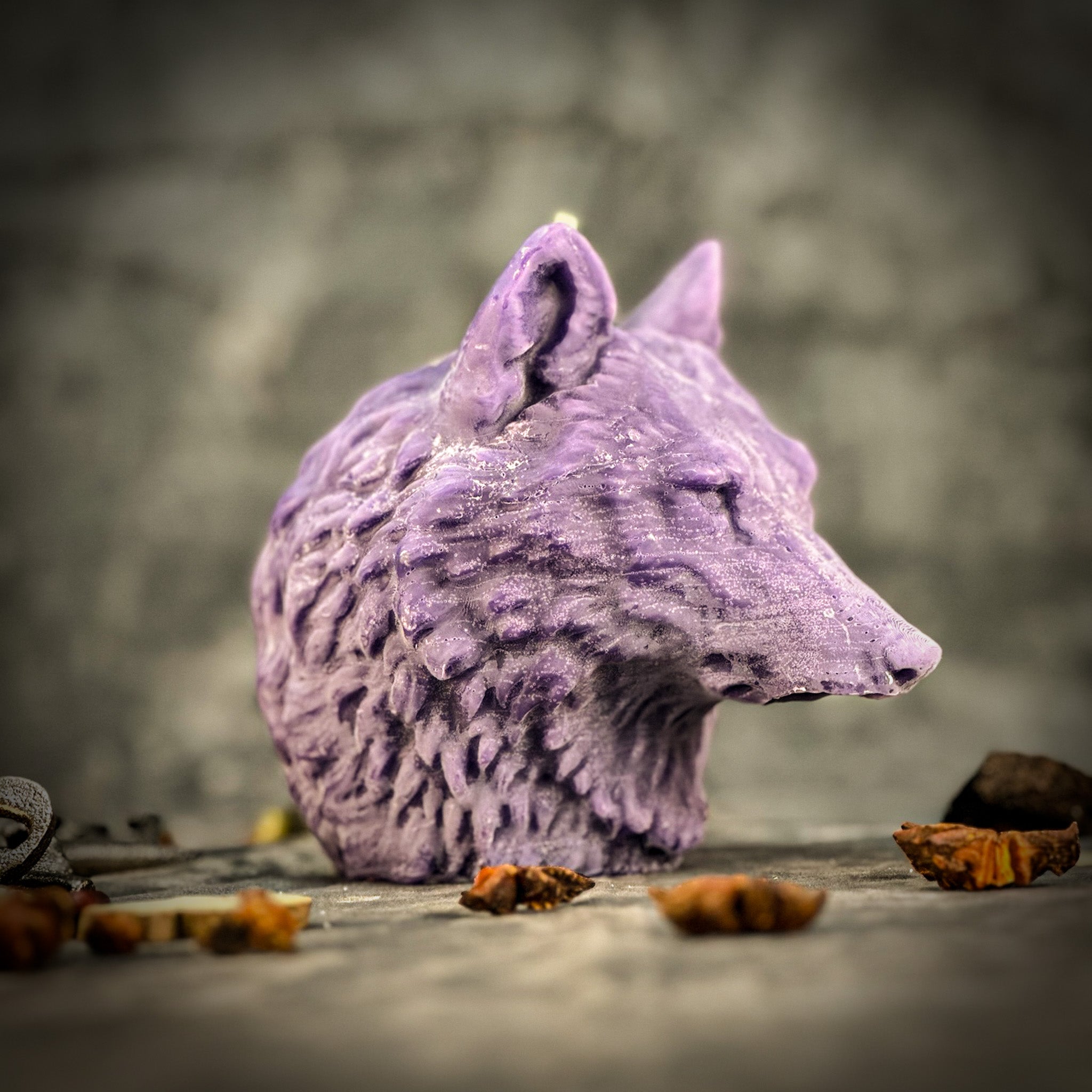 Beeswax Leader of The Pack Spell Candle - Confidence, Leadership & Wolf Magic