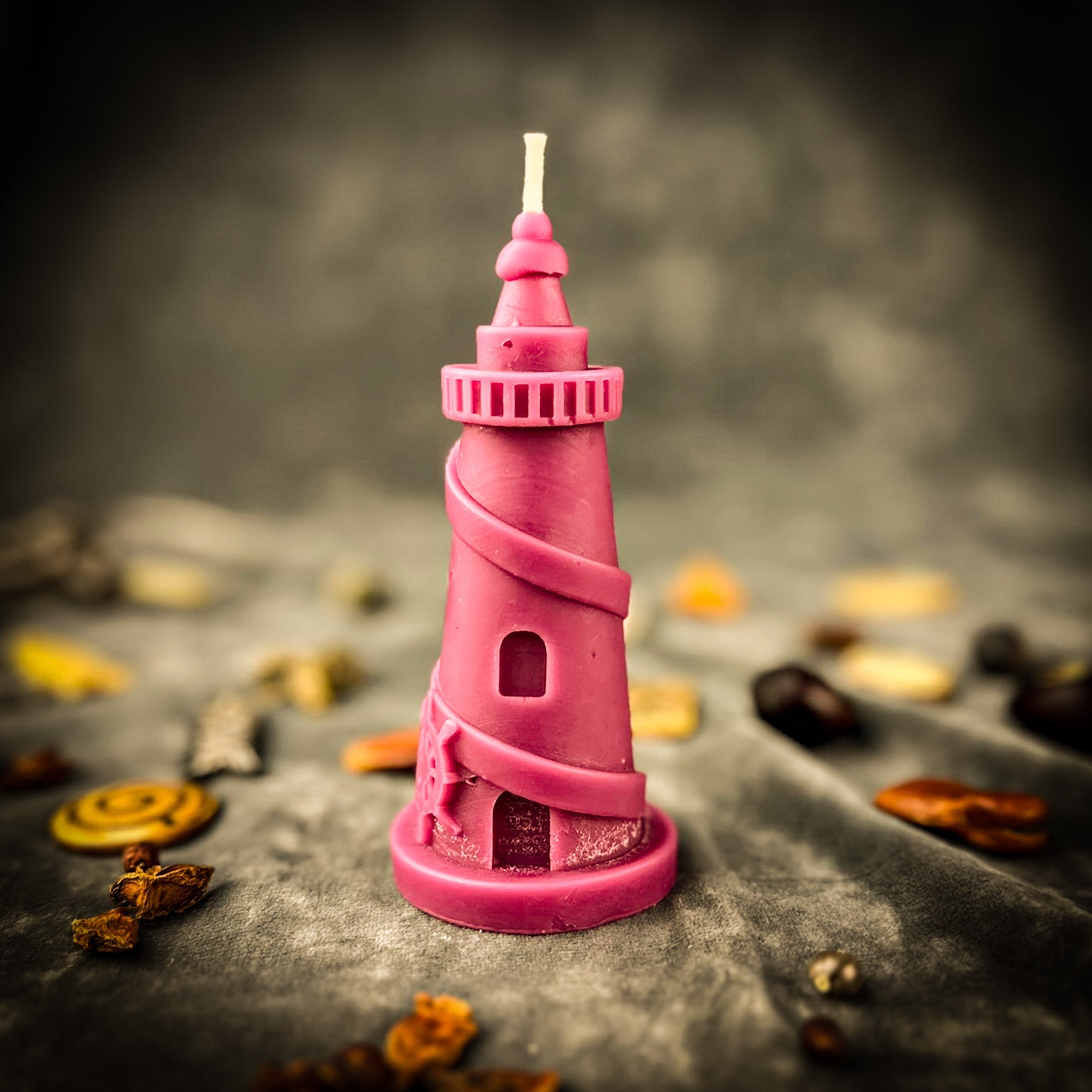Beeswax Lighthouse Spell Candle - Guidance, Clarity & Safe Passage Magic