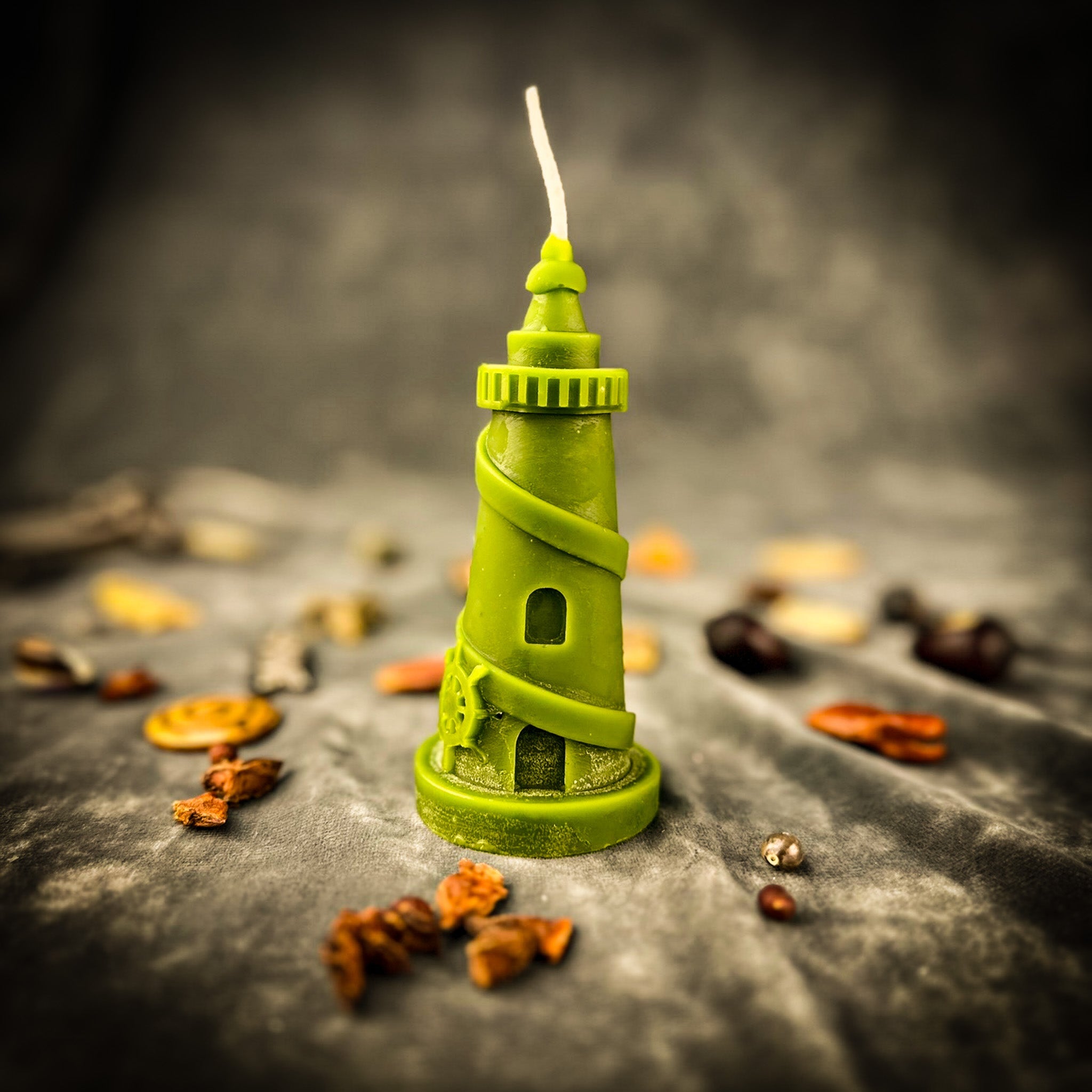 Beeswax Lighthouse Spell Candle - Guidance, Clarity & Safe Passage Magic
