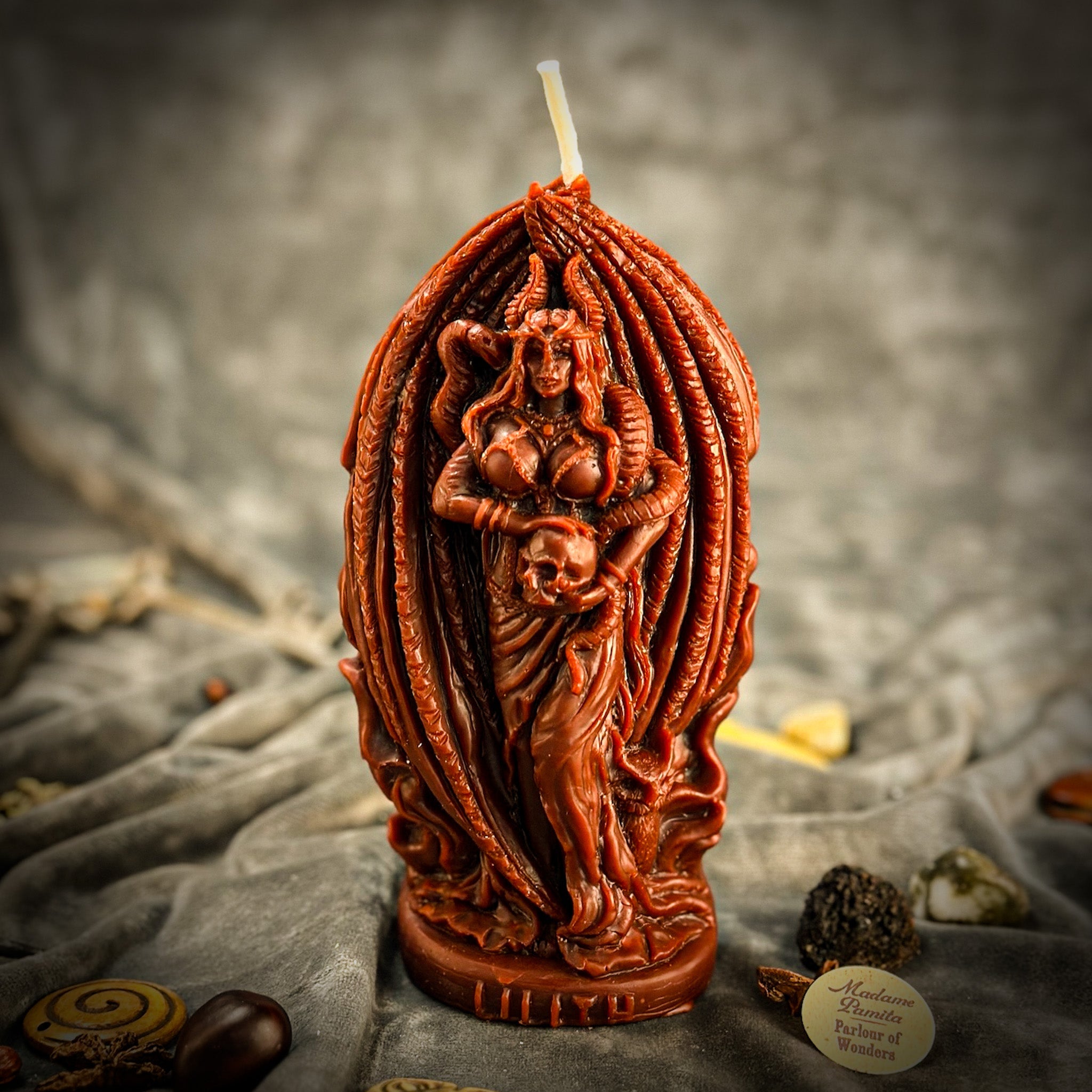 Beeswax Lilith Feminine Empowerment Spell Candle