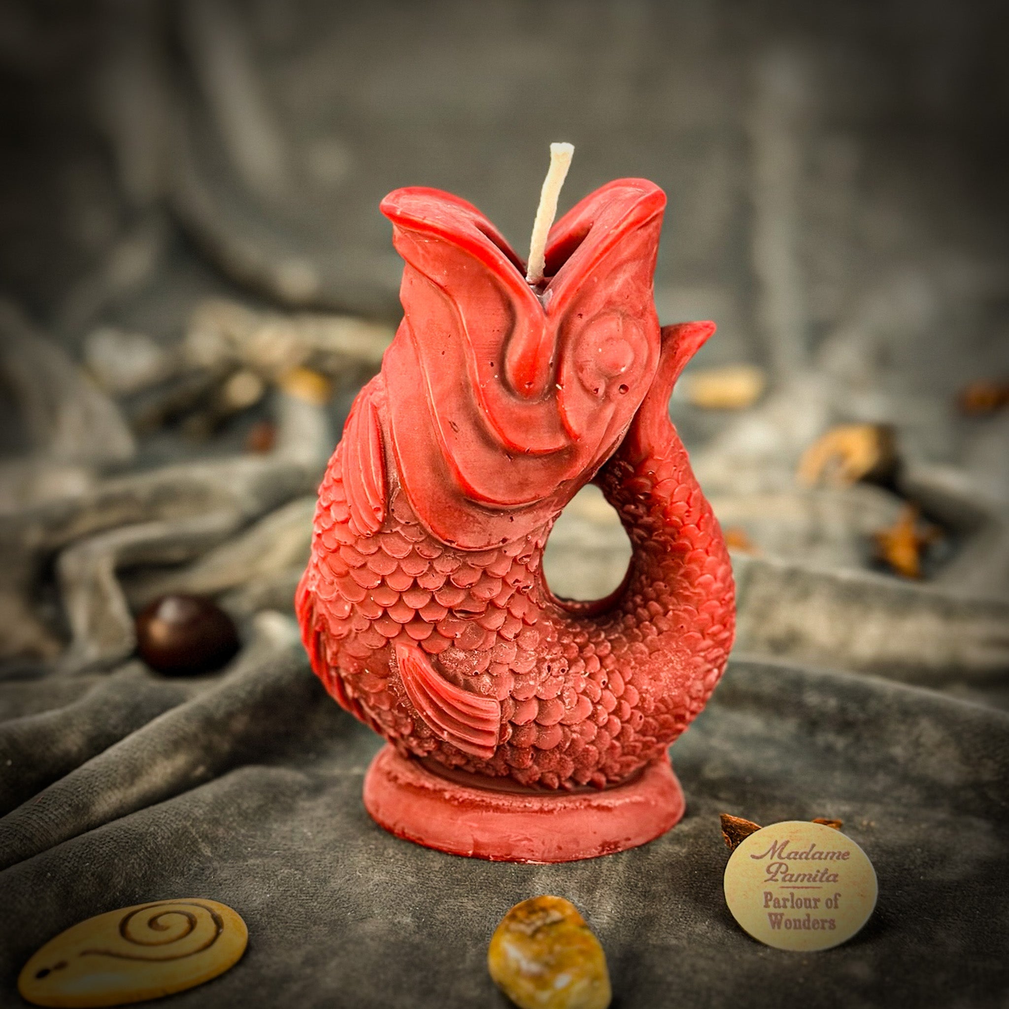 Beeswax Magic Fish Wishing Spell Candle