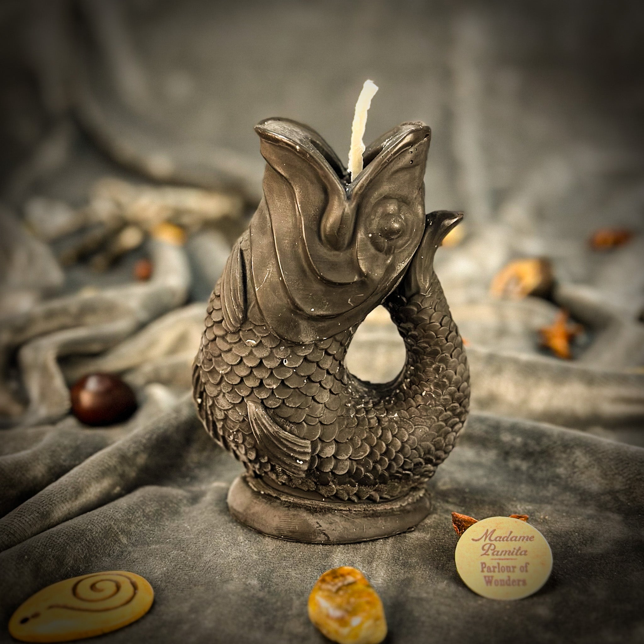 Beeswax Magic Fish Wishing Spell Candle