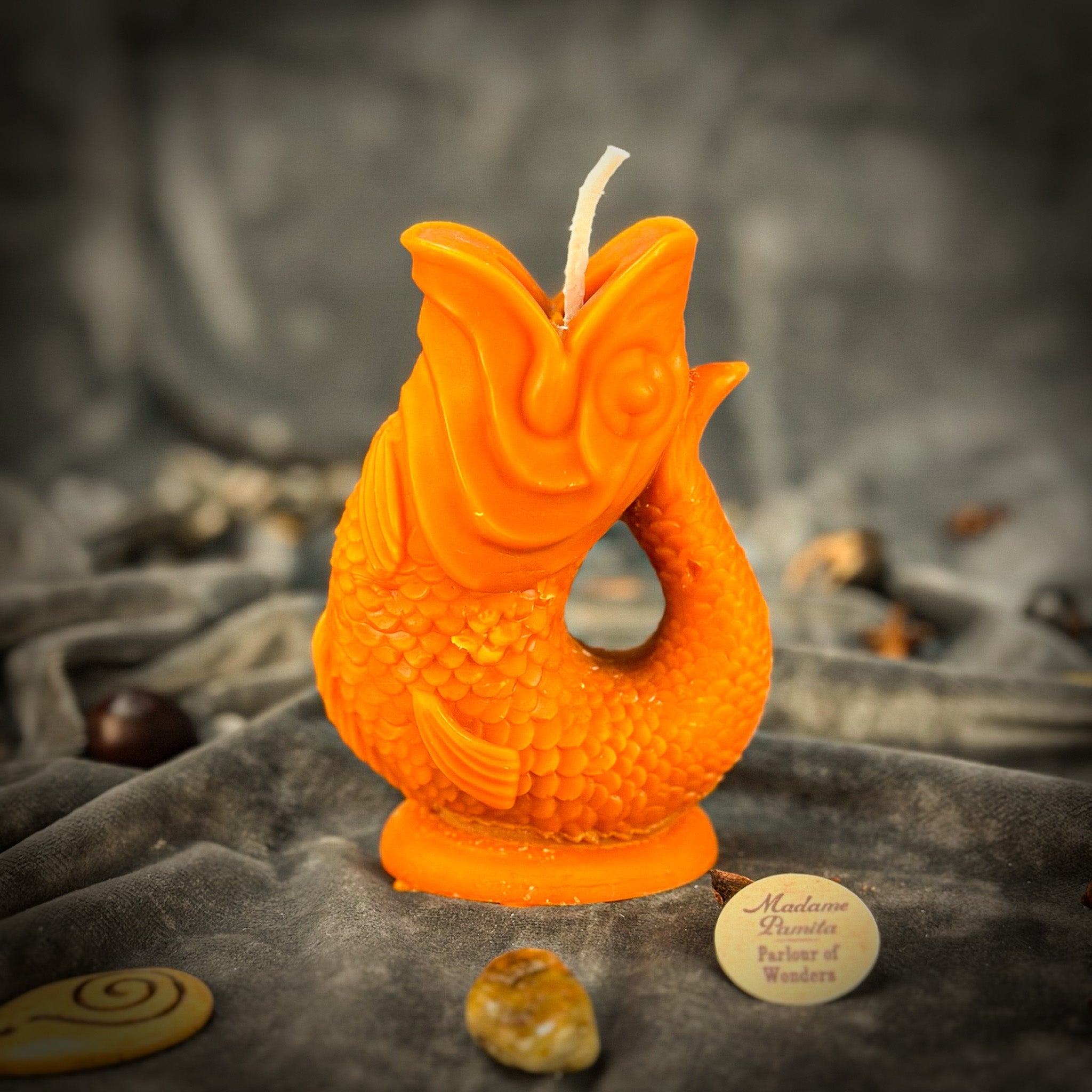 Beeswax Magic Fish Wishing Spell Candle