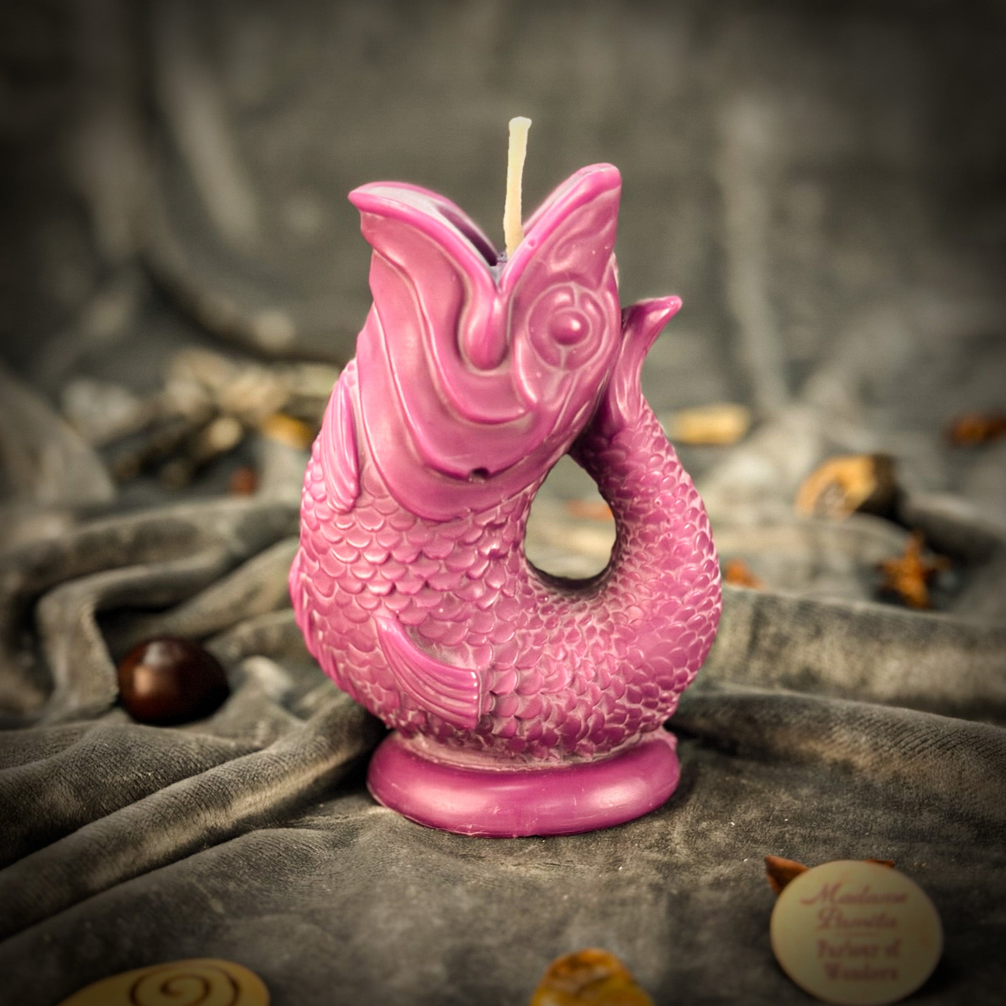 Beeswax Magic Fish Wishing Spell Candle