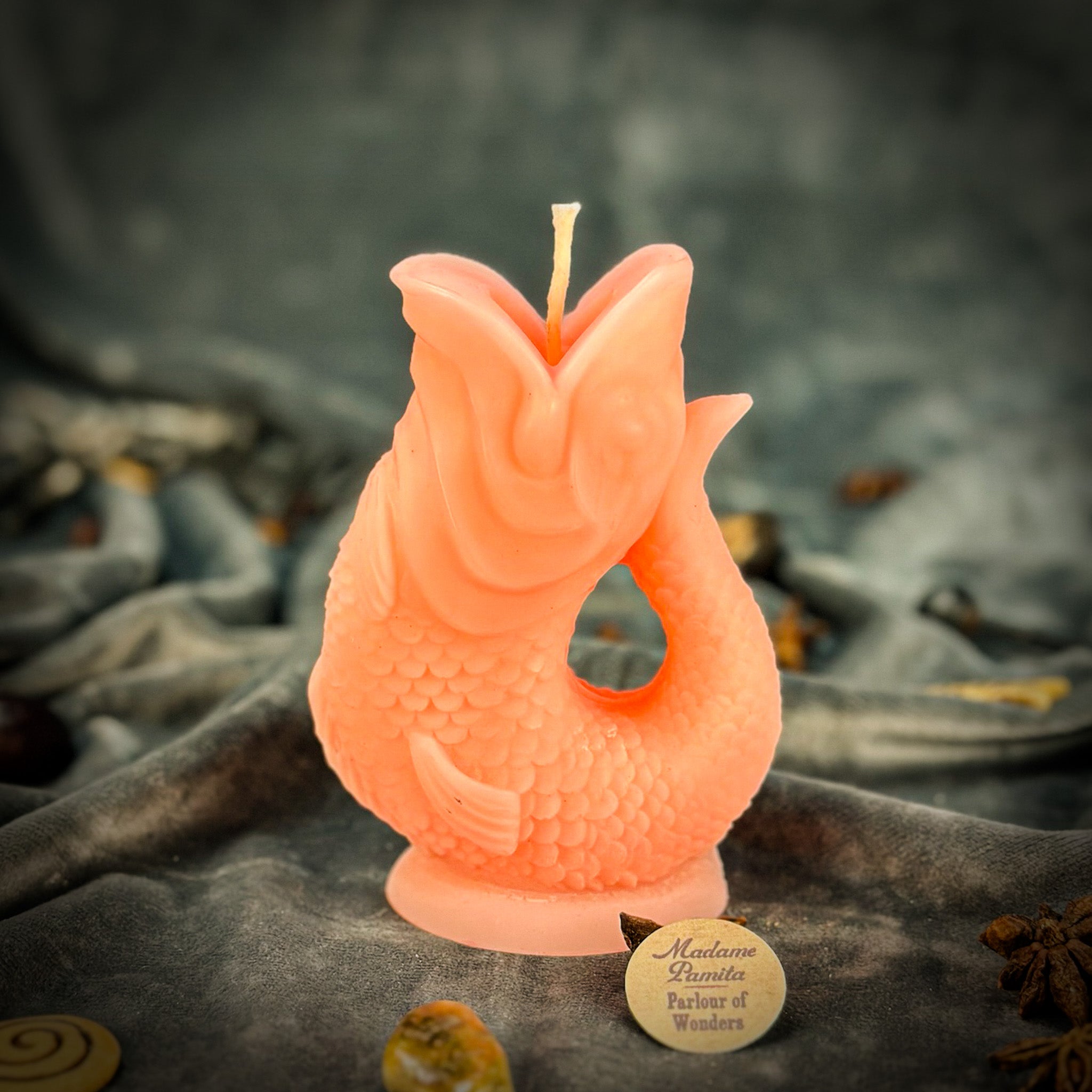 Beeswax Magic Fish Wishing Spell Candle