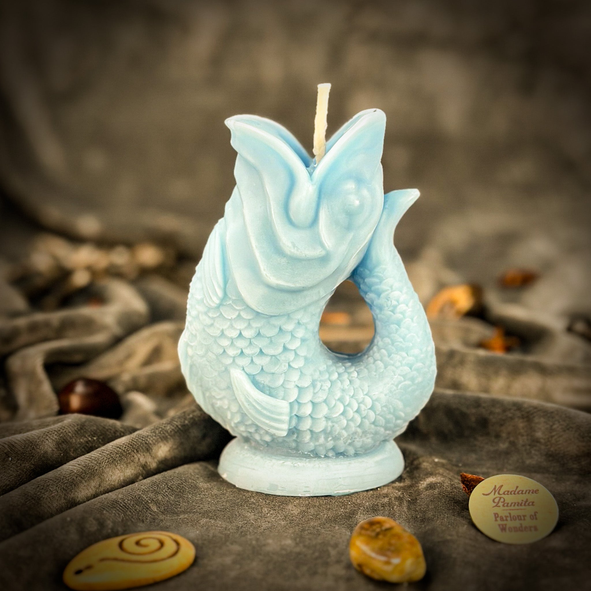 Beeswax Magic Fish Wishing Spell Candle