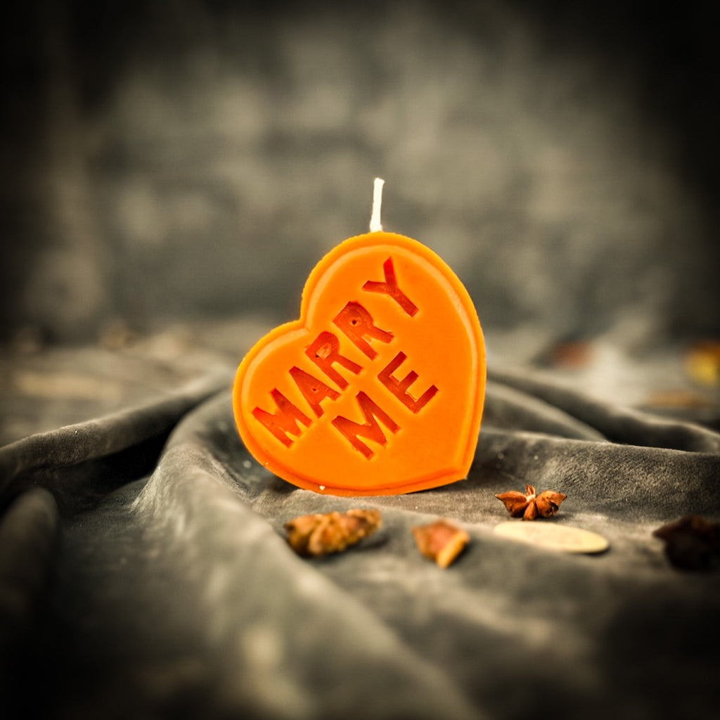 Beeswax Marry Me Spell Candle - Commitment, Proposal & Marriage Magic