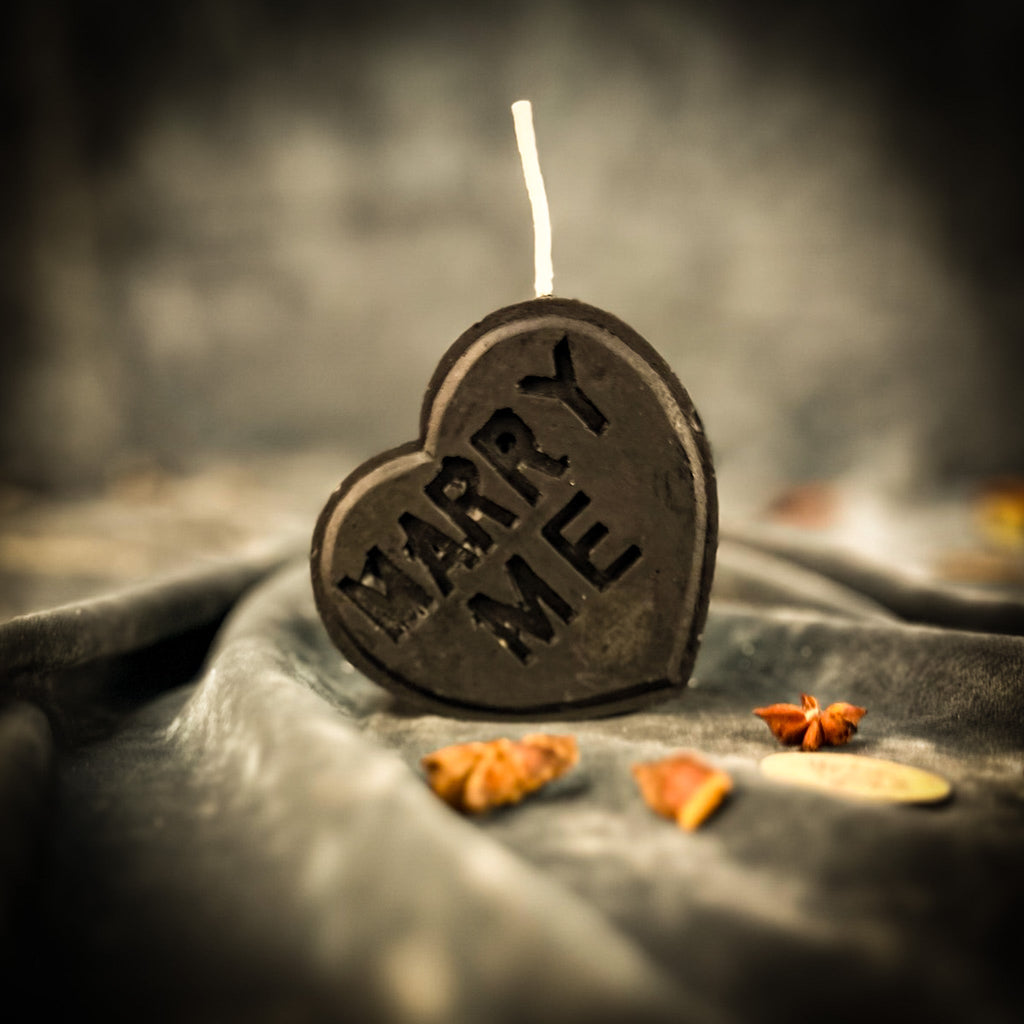 Beeswax Marry Me Spell Candle - Commitment, Proposal & Marriage Magic