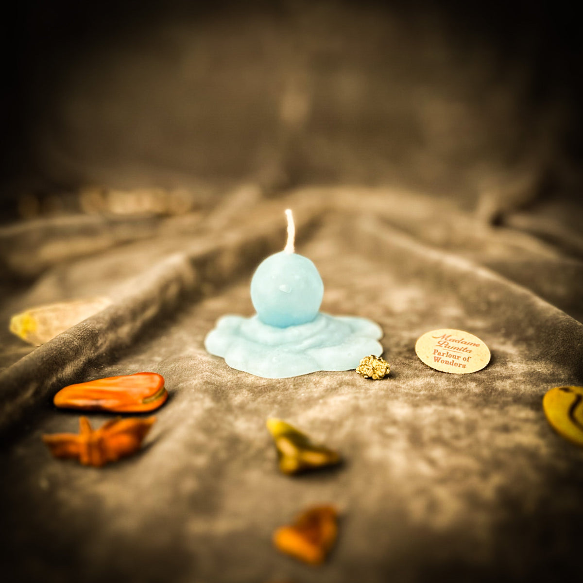 Beeswax Melting Snowman Spell Candle - Release & Transformation Magic