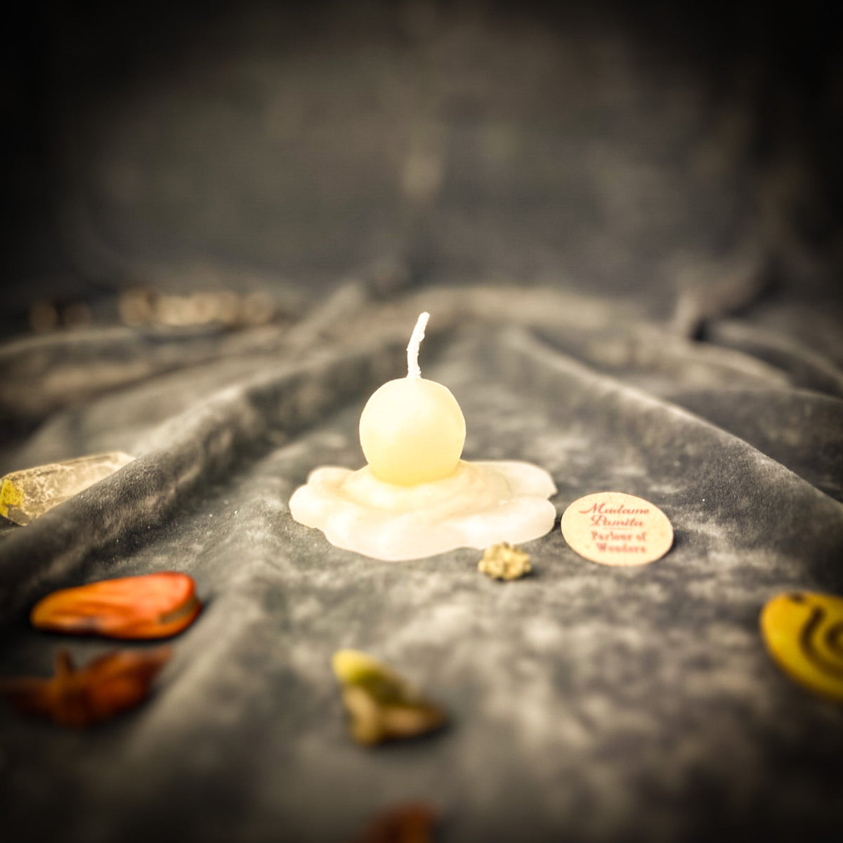 Beeswax Melting Snowman Spell Candle - Release & Transformation Magic