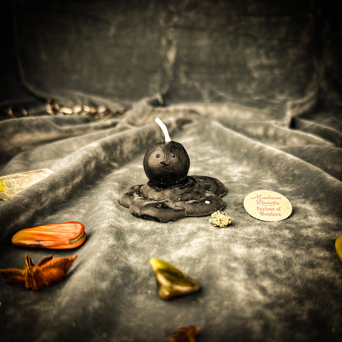Beeswax Melting Snowman Spell Candle - Release & Transformation Magic