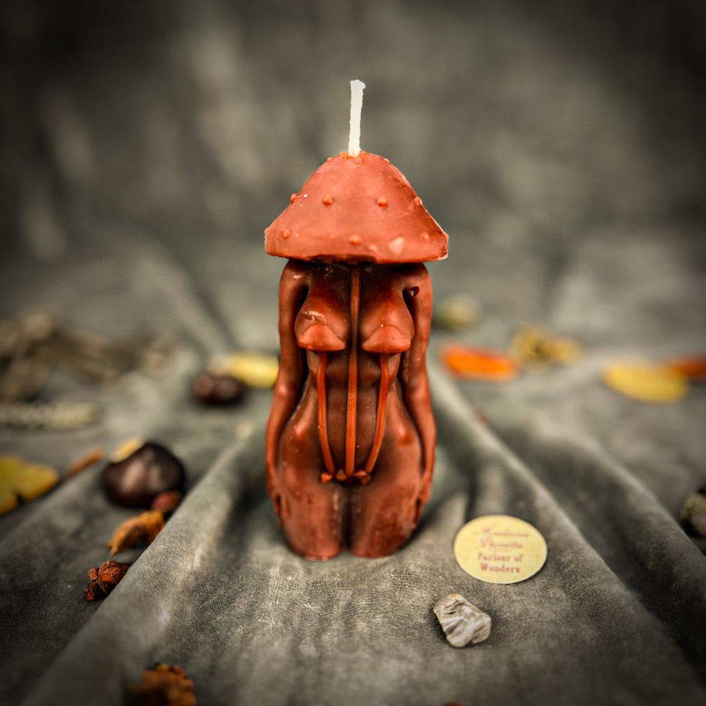 Beeswax Mycelium Spirit Spell Candle