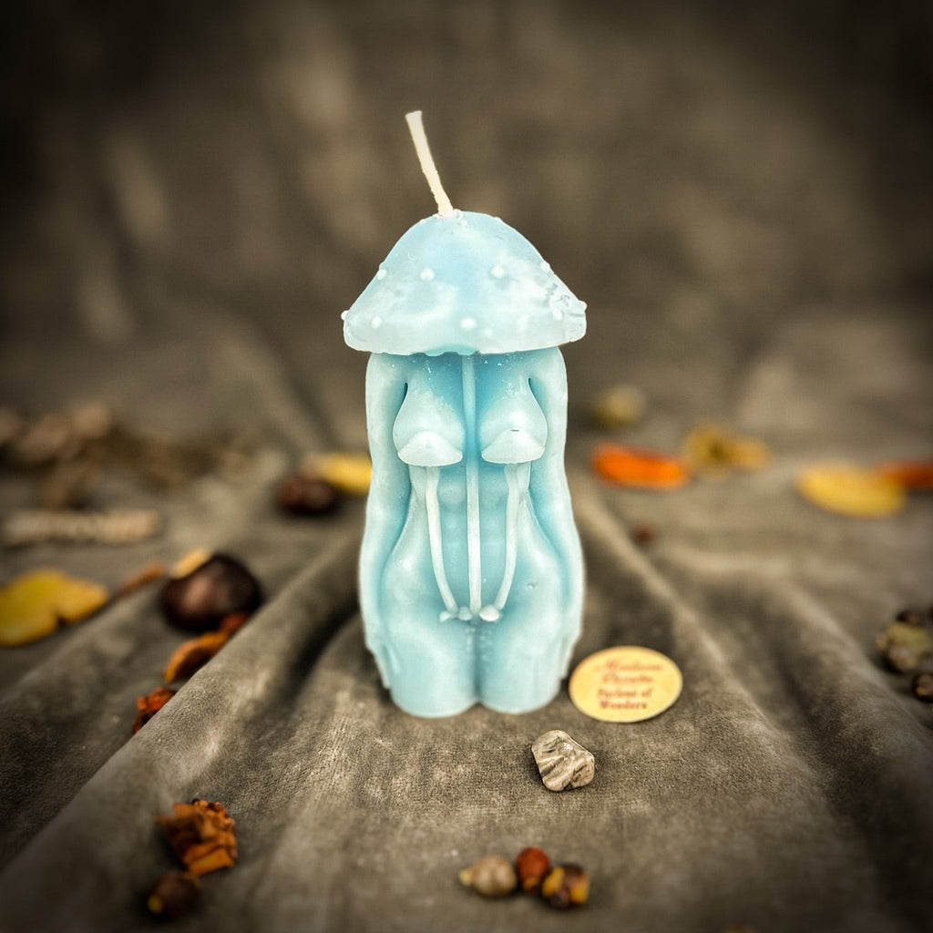 Beeswax Mycelium Spirit Spell Candle