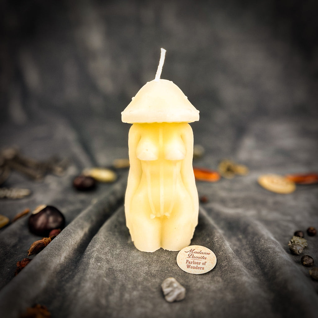 Beeswax Mycelium Spirit Spell Candle