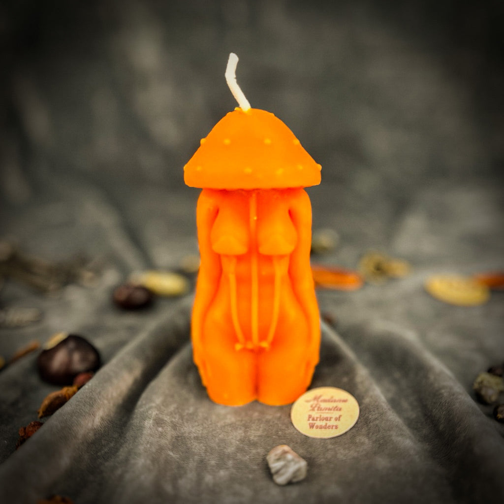 Beeswax Mycelium Spirit Spell Candle