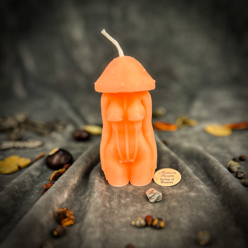 Beeswax Mycelium Spirit Spell Candle