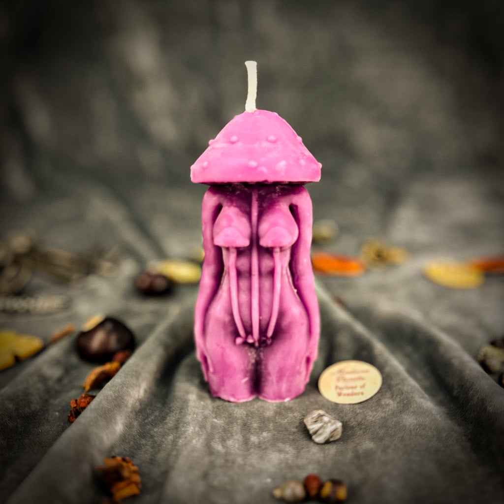 Beeswax Mycelium Spirit Spell Candle