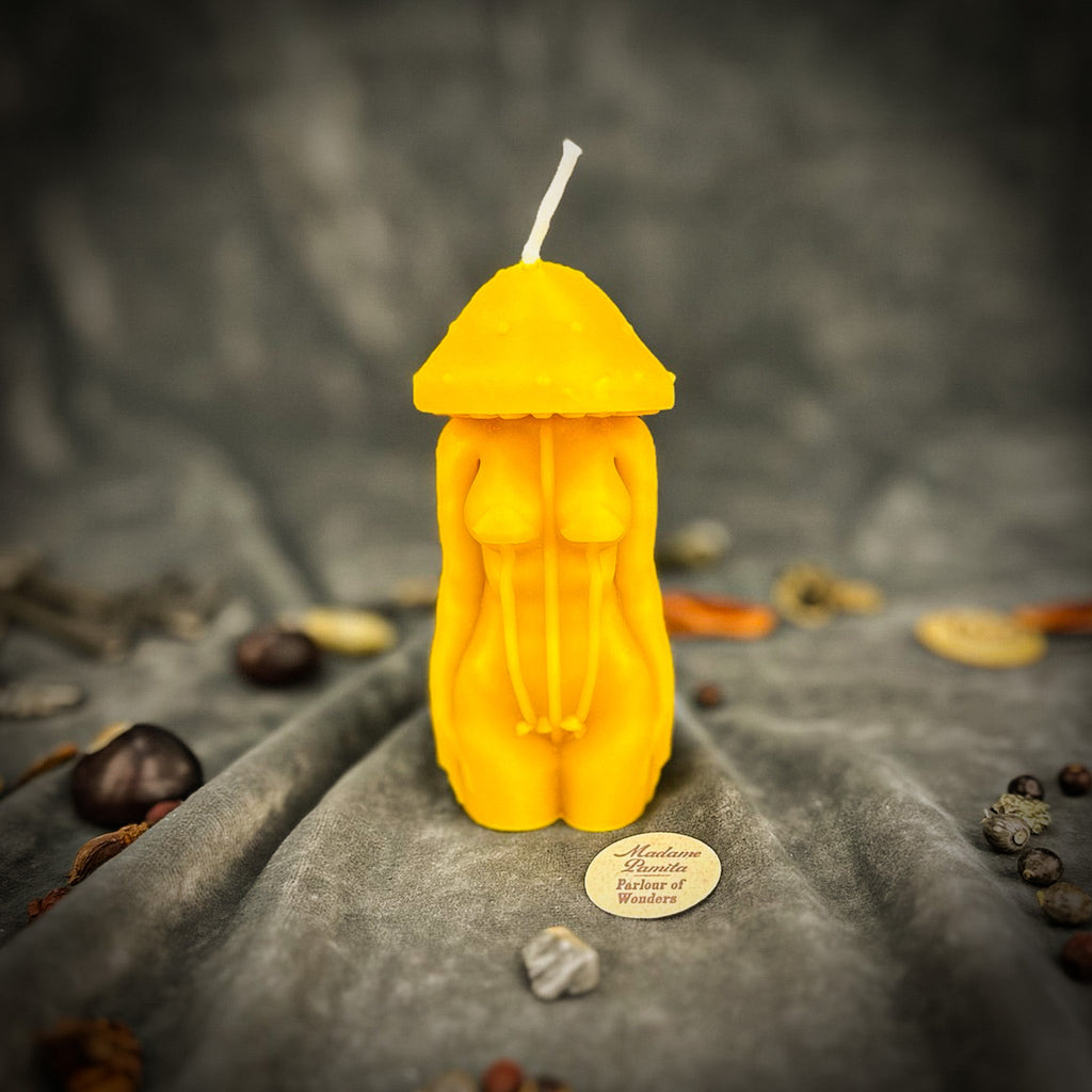 Beeswax Mycelium Spirit Spell Candle