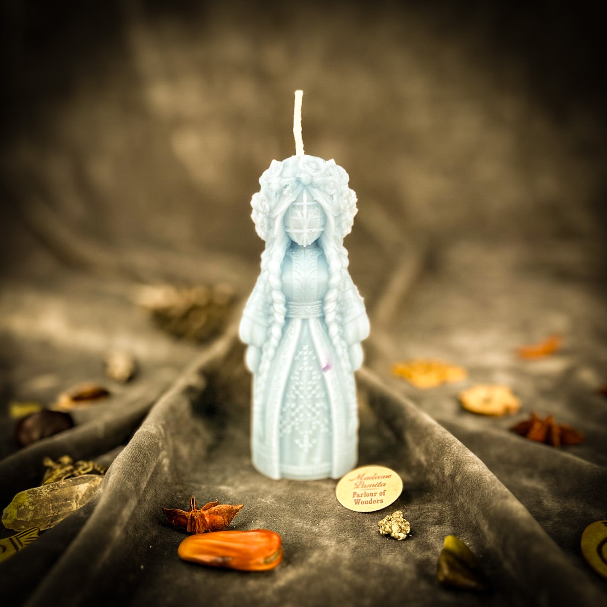 Beeswax Perperuna Goddess of Rain Spell Candle