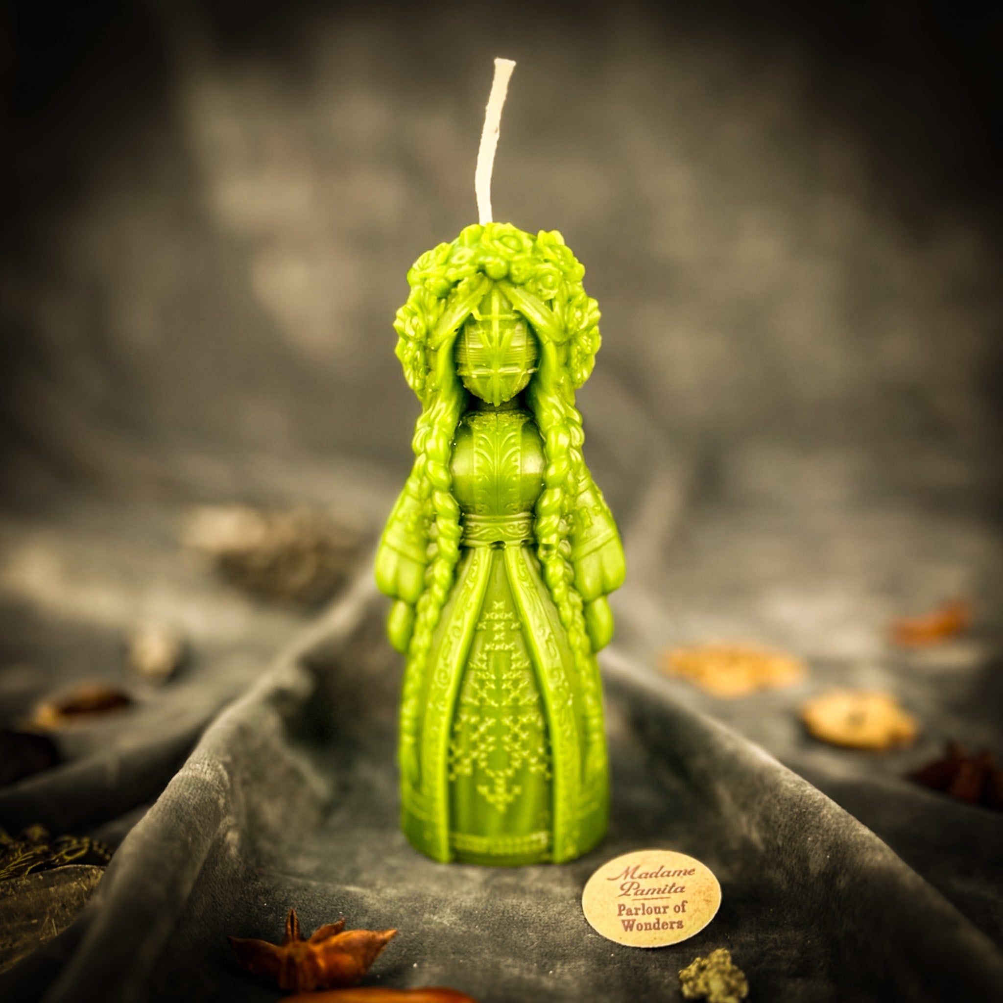 Beeswax Perperuna Goddess of Rain Spell Candle