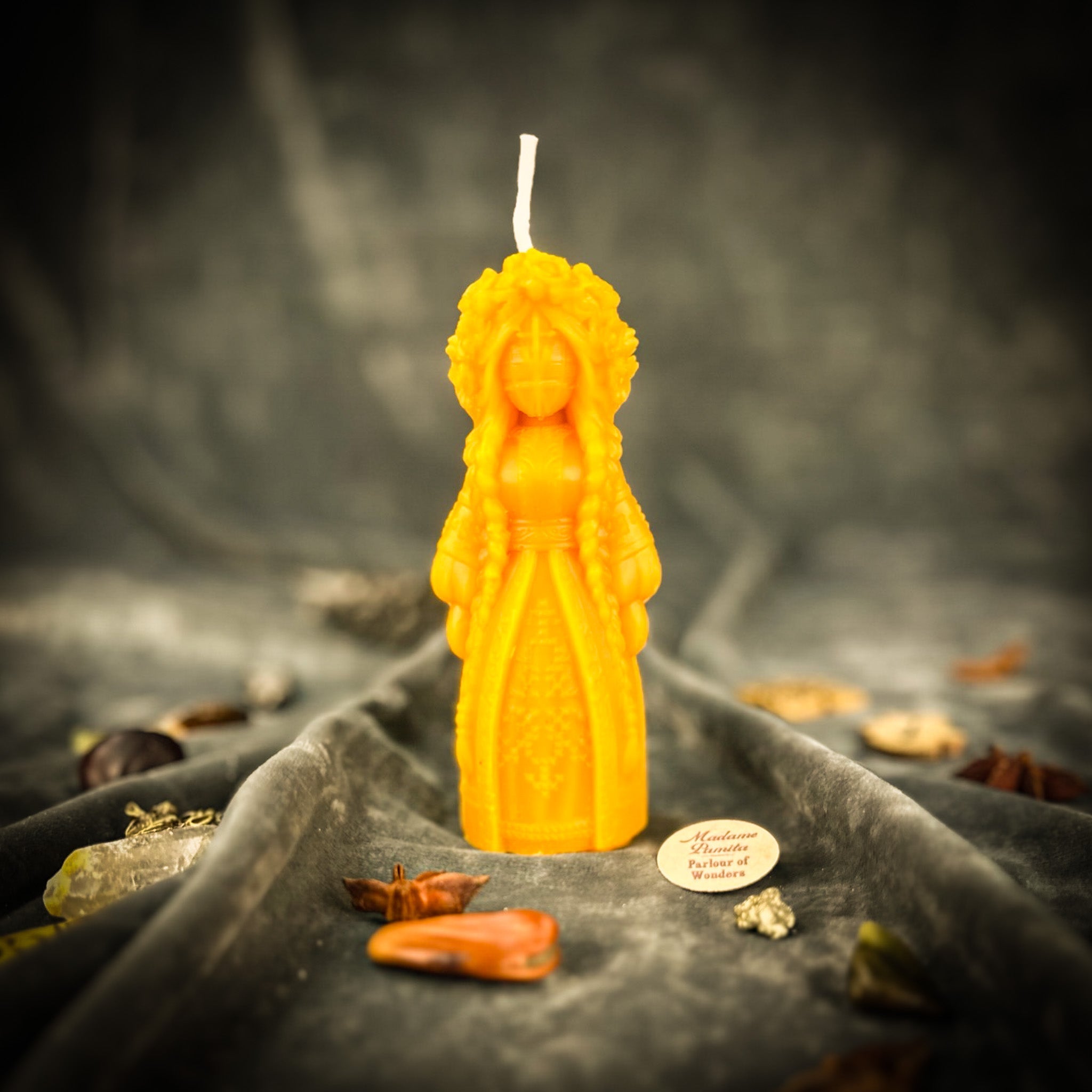 Beeswax Perperuna Goddess of Rain Spell Candle