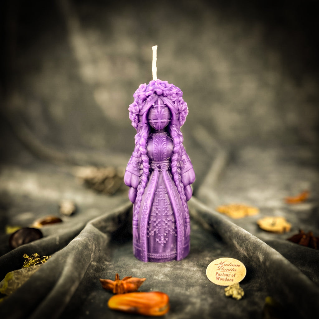 Beeswax Perperuna Goddess of Rain Spell Candle