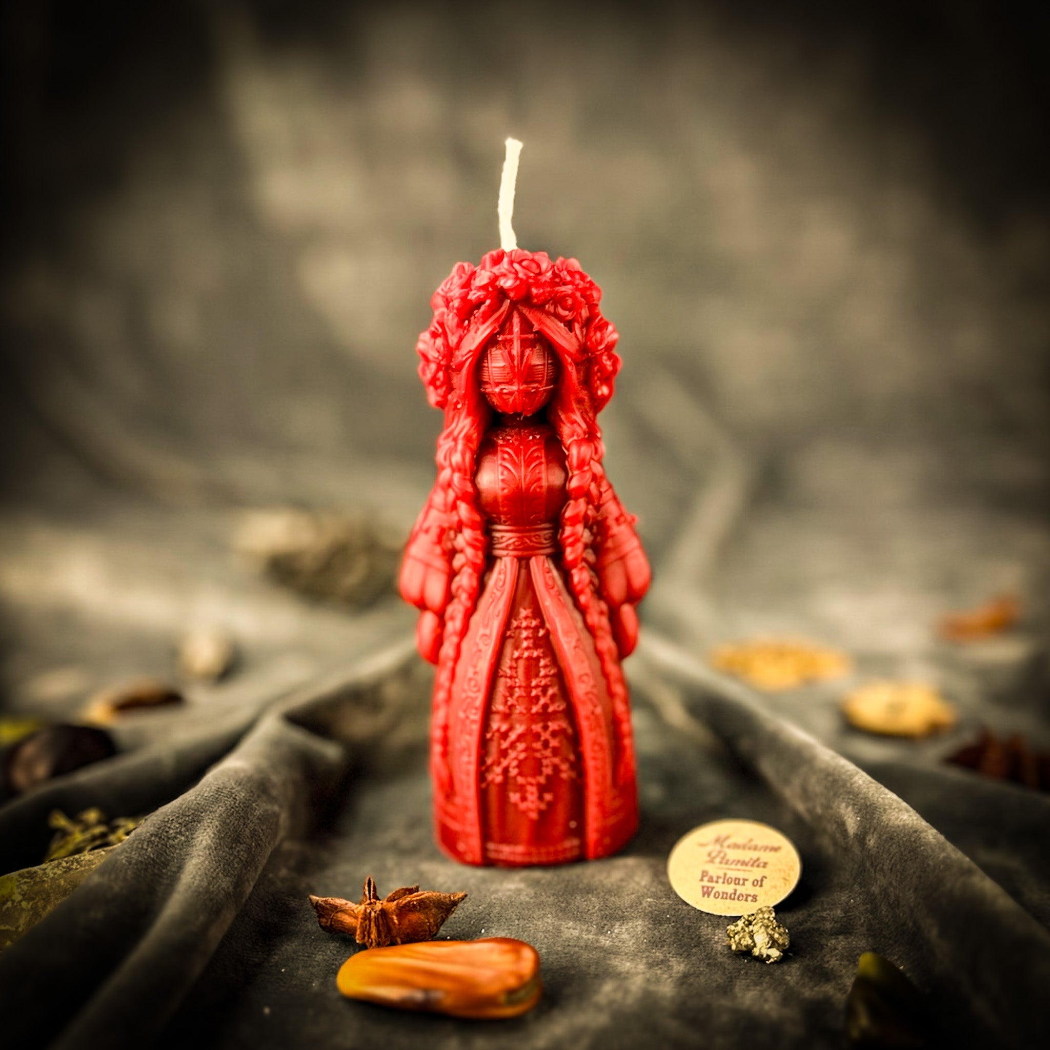 Beeswax Perperuna Goddess of Rain Spell Candle