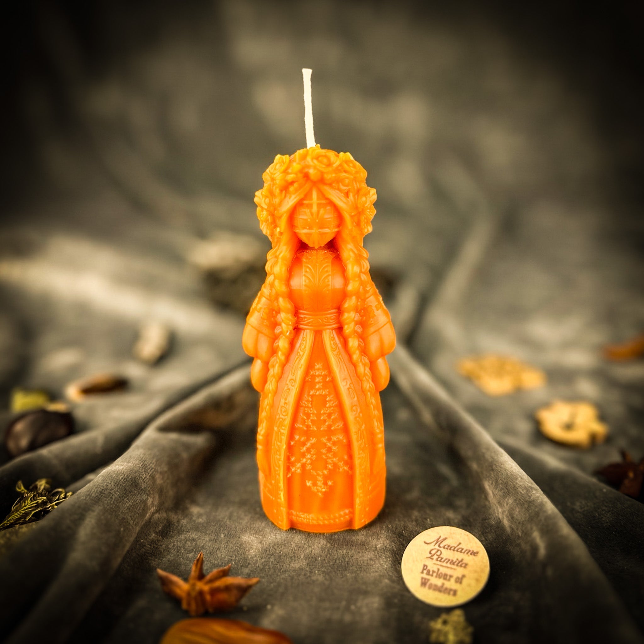 Beeswax Perperuna Goddess of Rain Spell Candle